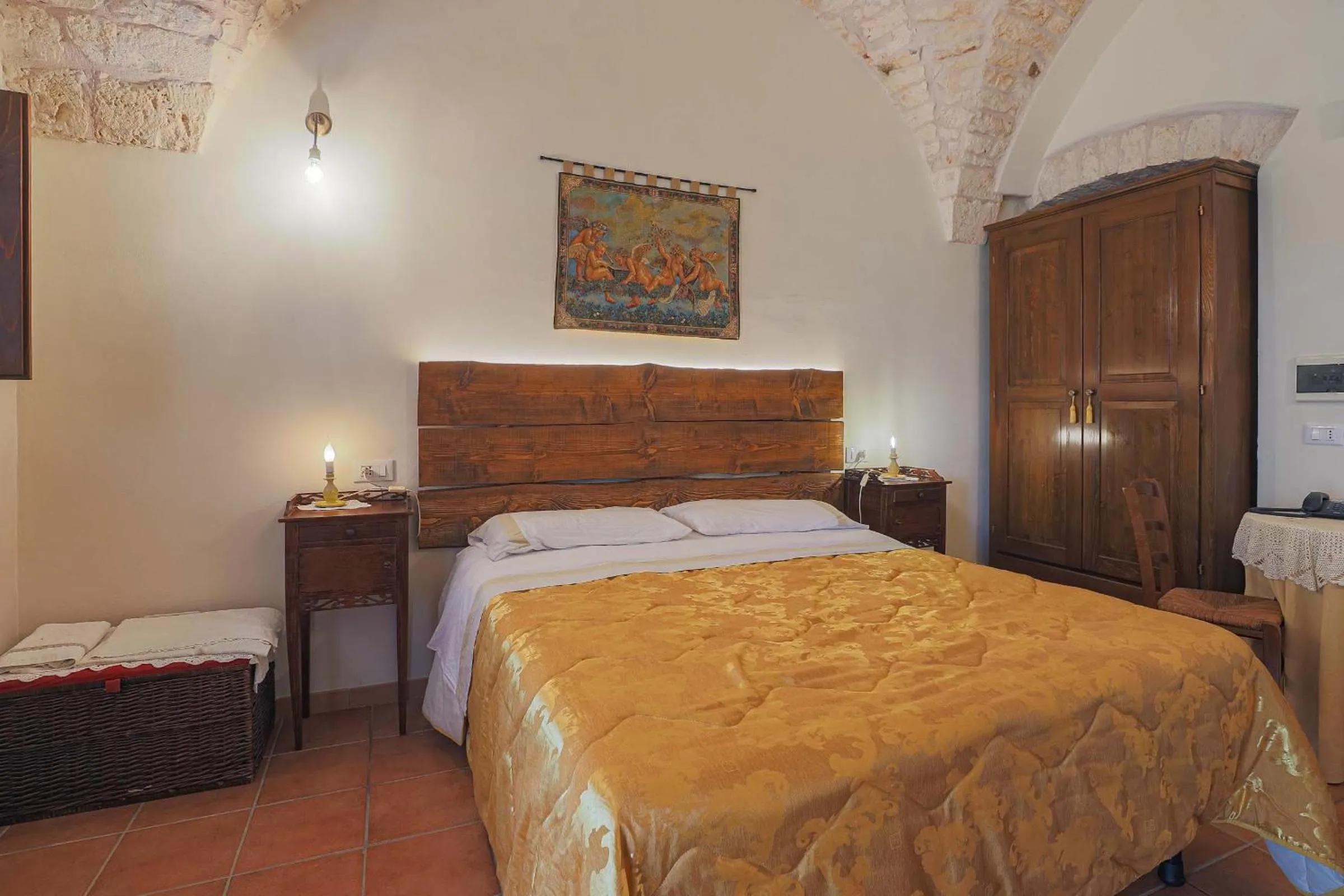 Bed in Masseria Casina Vitale