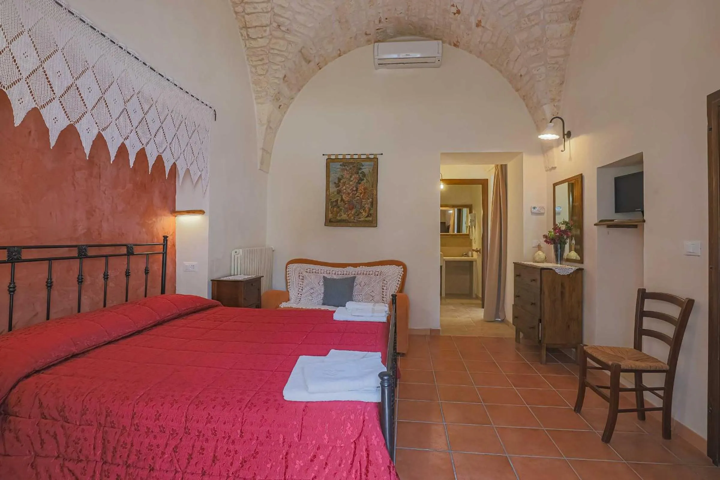 Bed in Masseria Casina Vitale