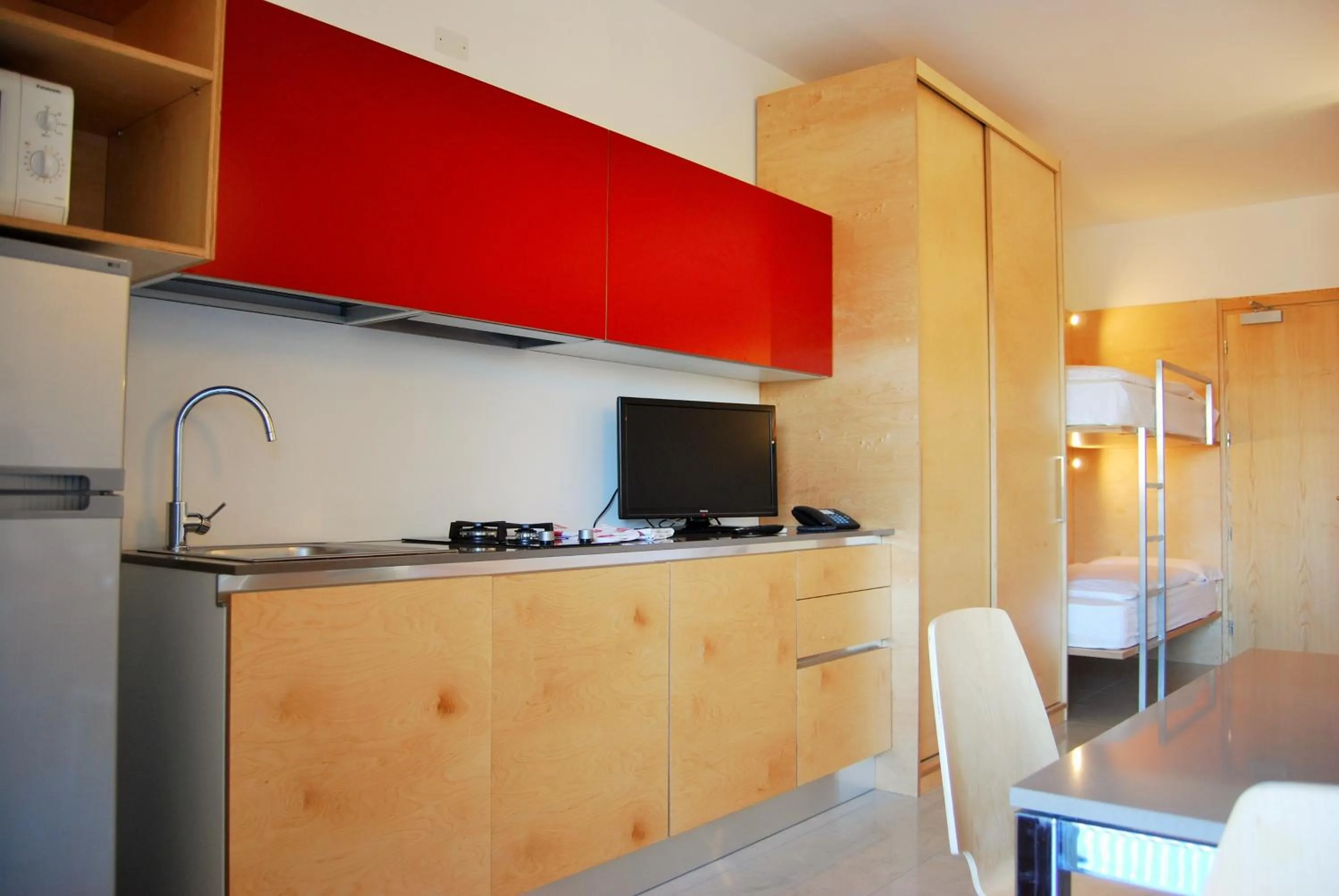 Kitchen or kitchenette in Aparthotel Albatros