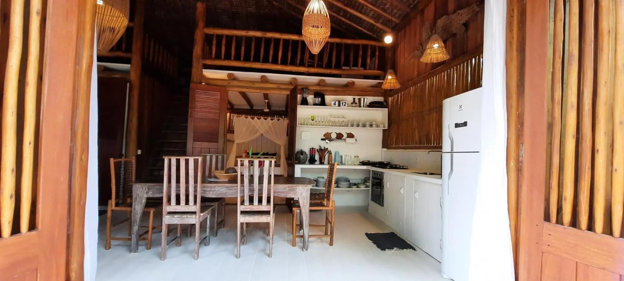 Dining area in Trancoso Jungle Lodge