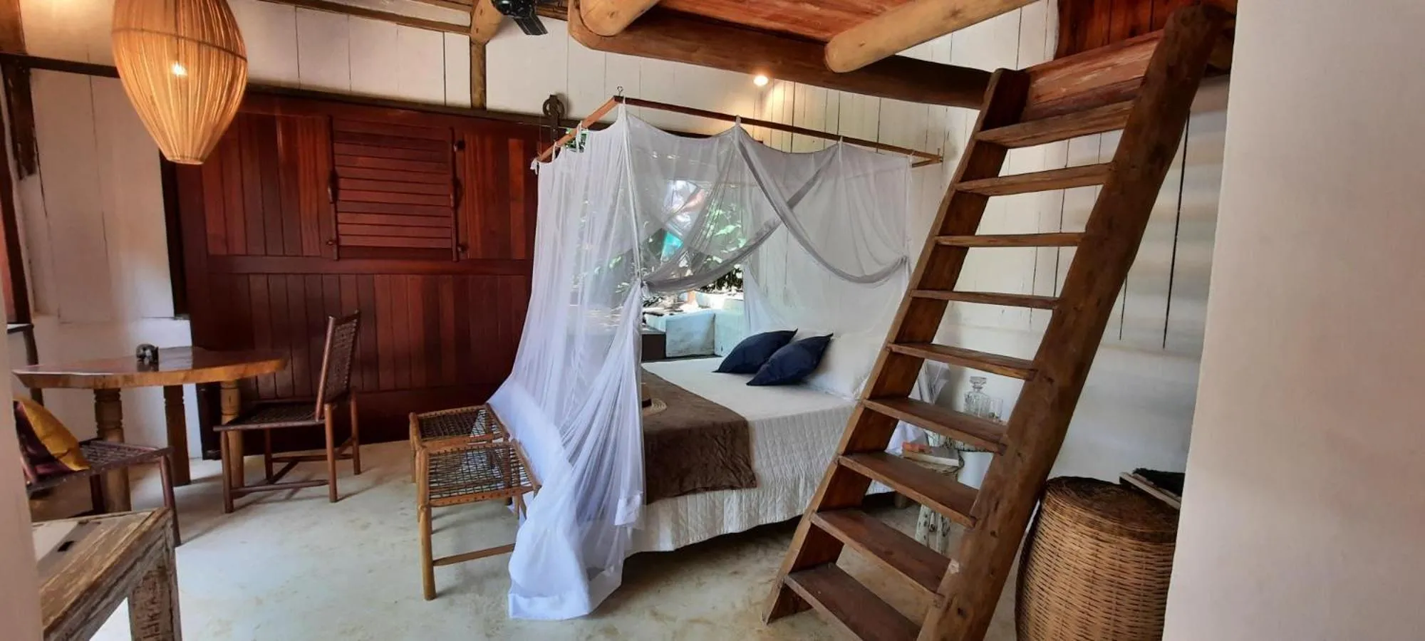 Bedroom, Bed in Trancoso Jungle Lodge