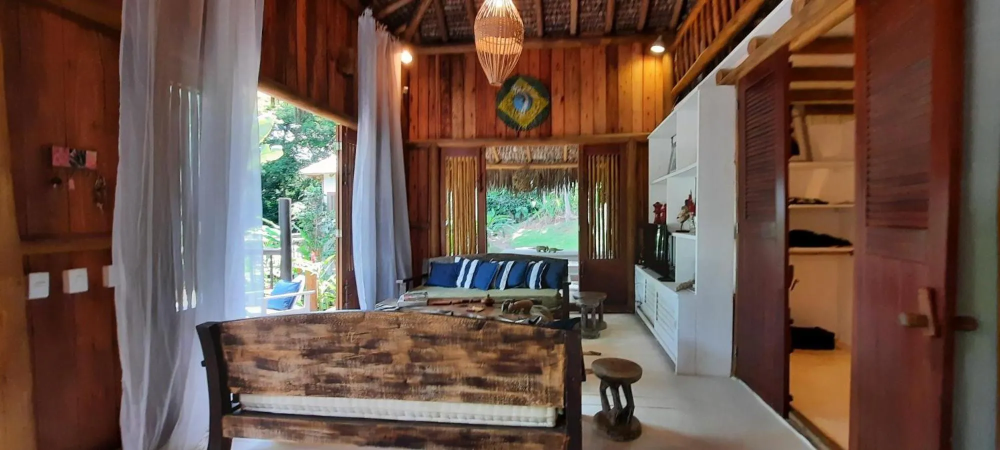 Seating area in Trancoso Jungle Lodge
