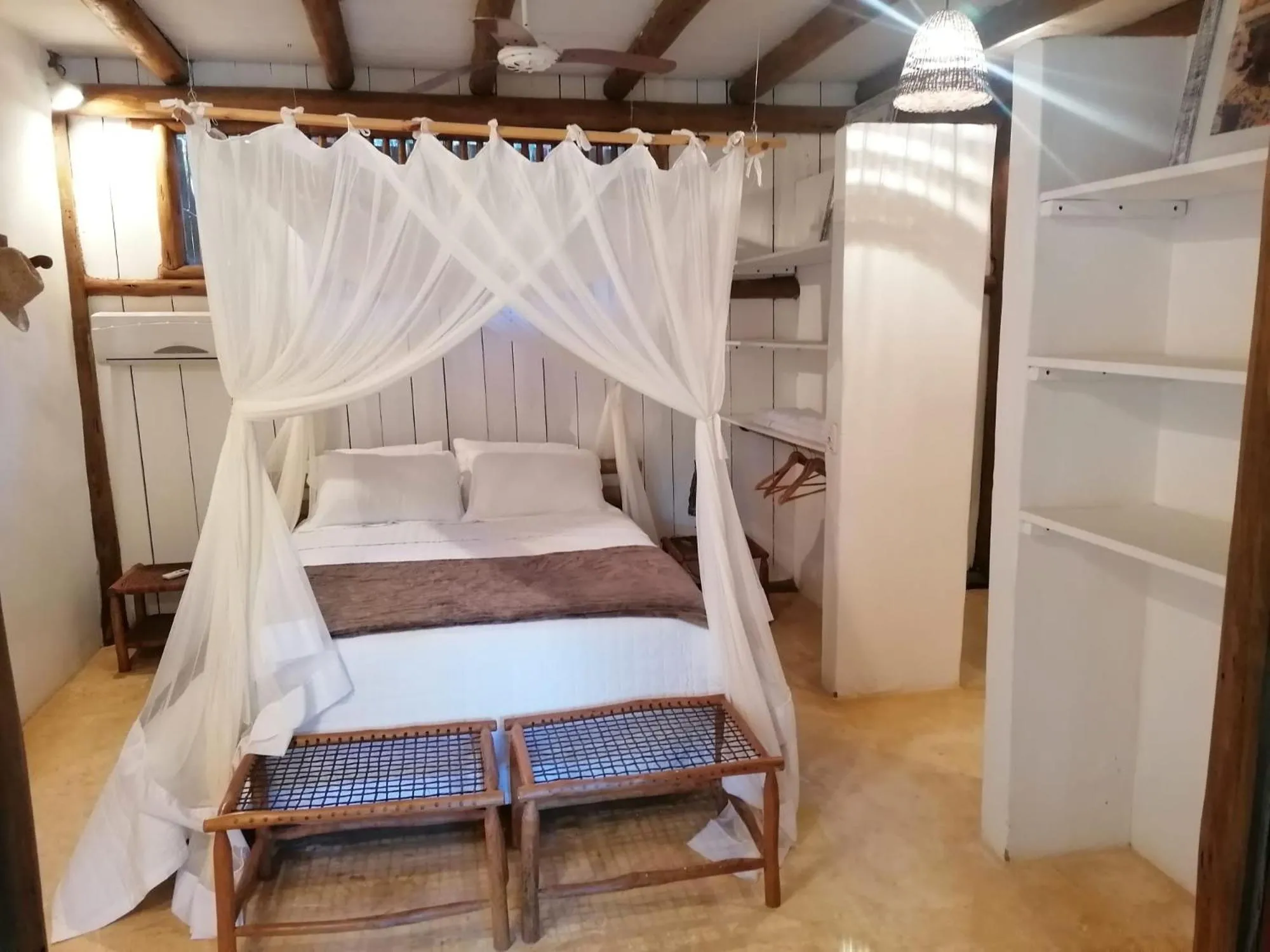 Bedroom, Bed in Trancoso Jungle Lodge