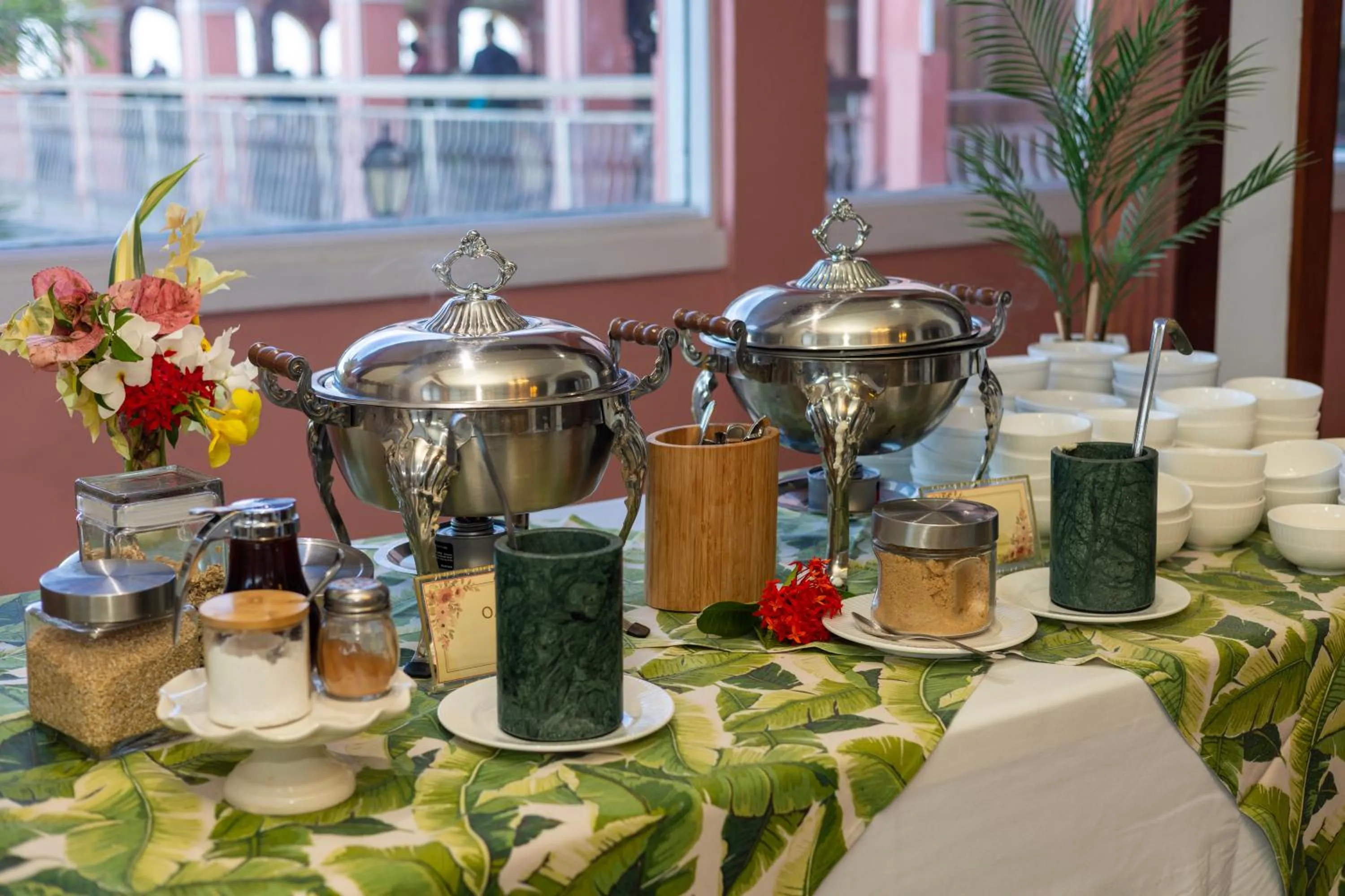 Food and drinks in The Buccaneer Beach & Golf Resort