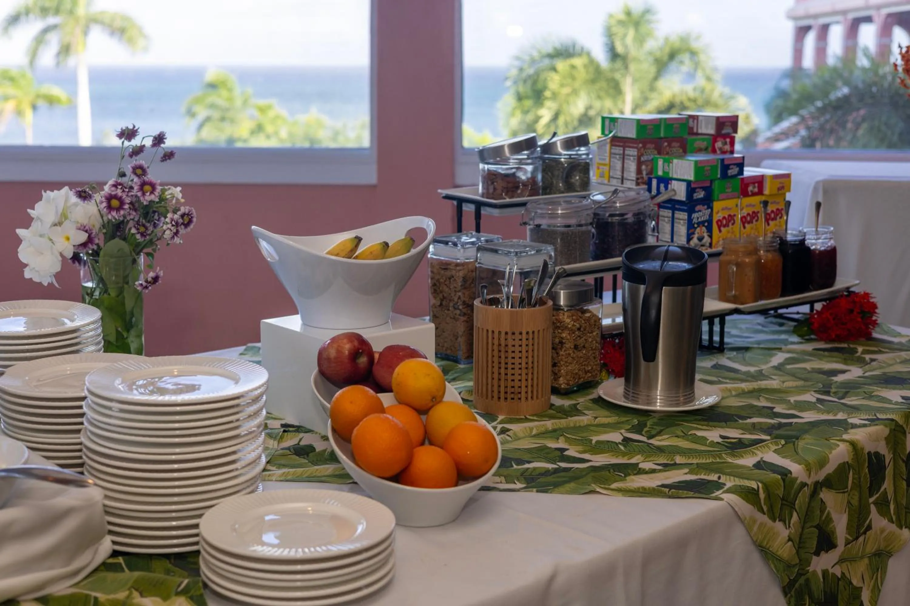 Food and drinks in The Buccaneer Beach & Golf Resort