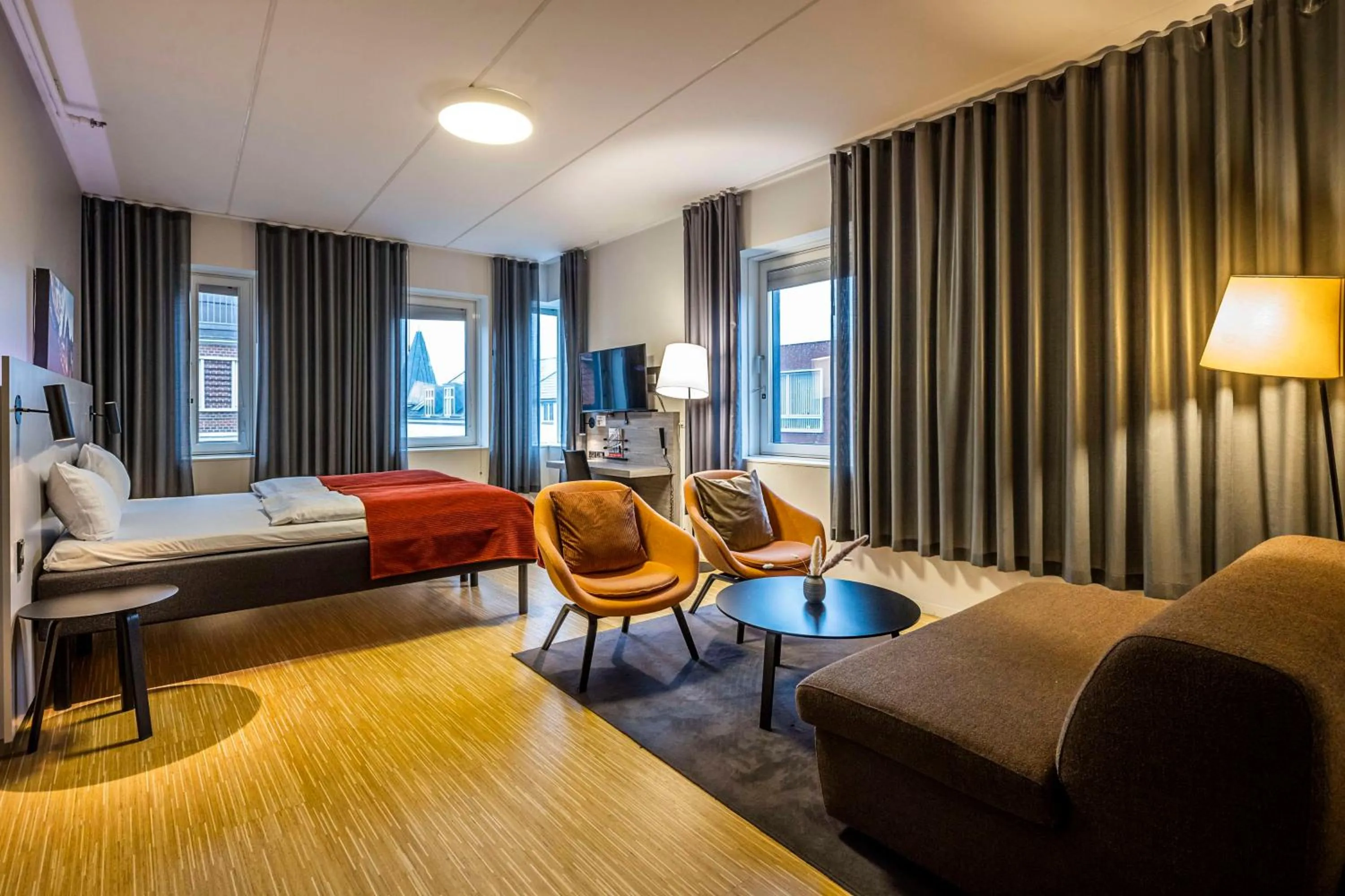 Bedroom, Bed in Scandic Aarhus City