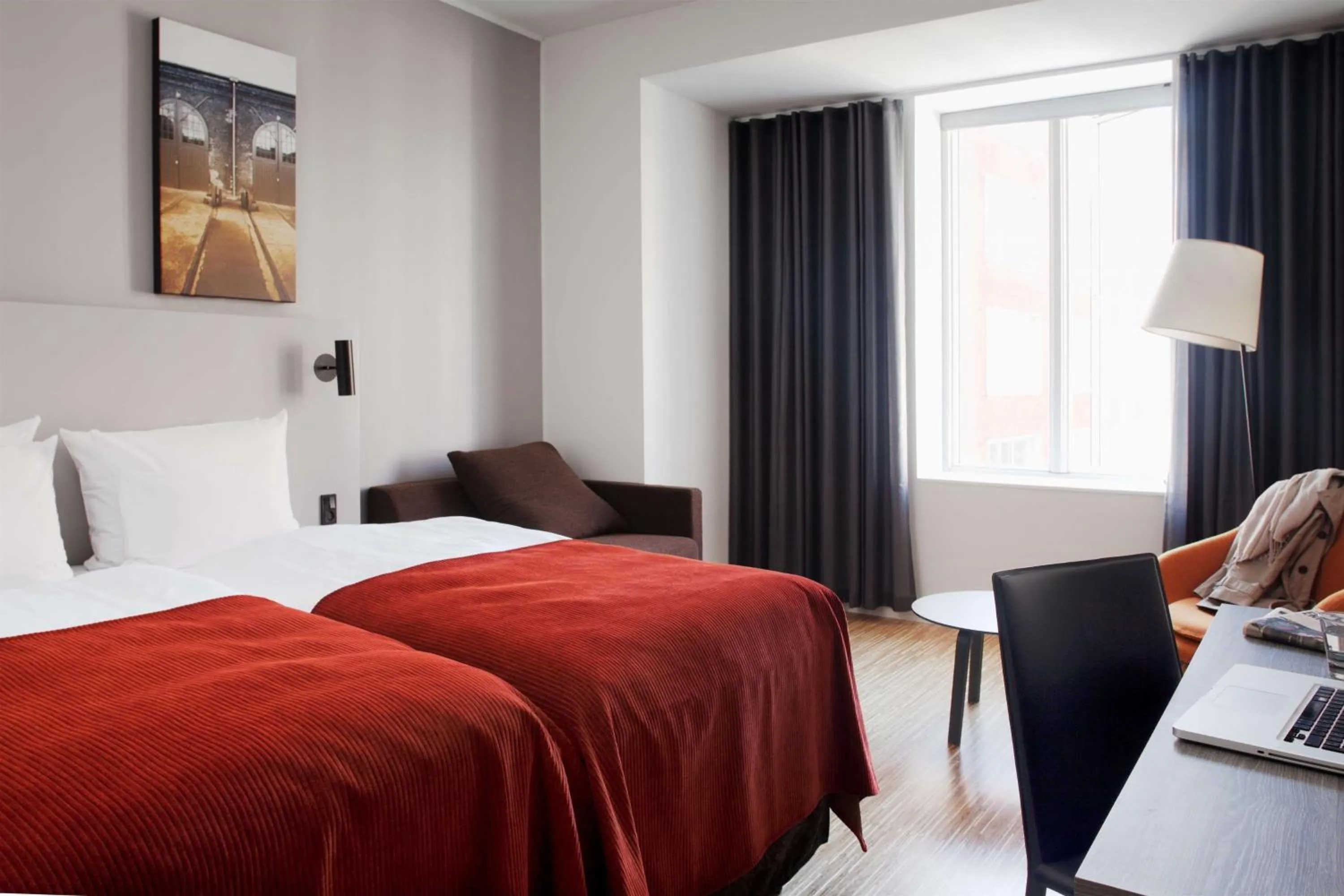 Bedroom, Bed in Scandic Aarhus City