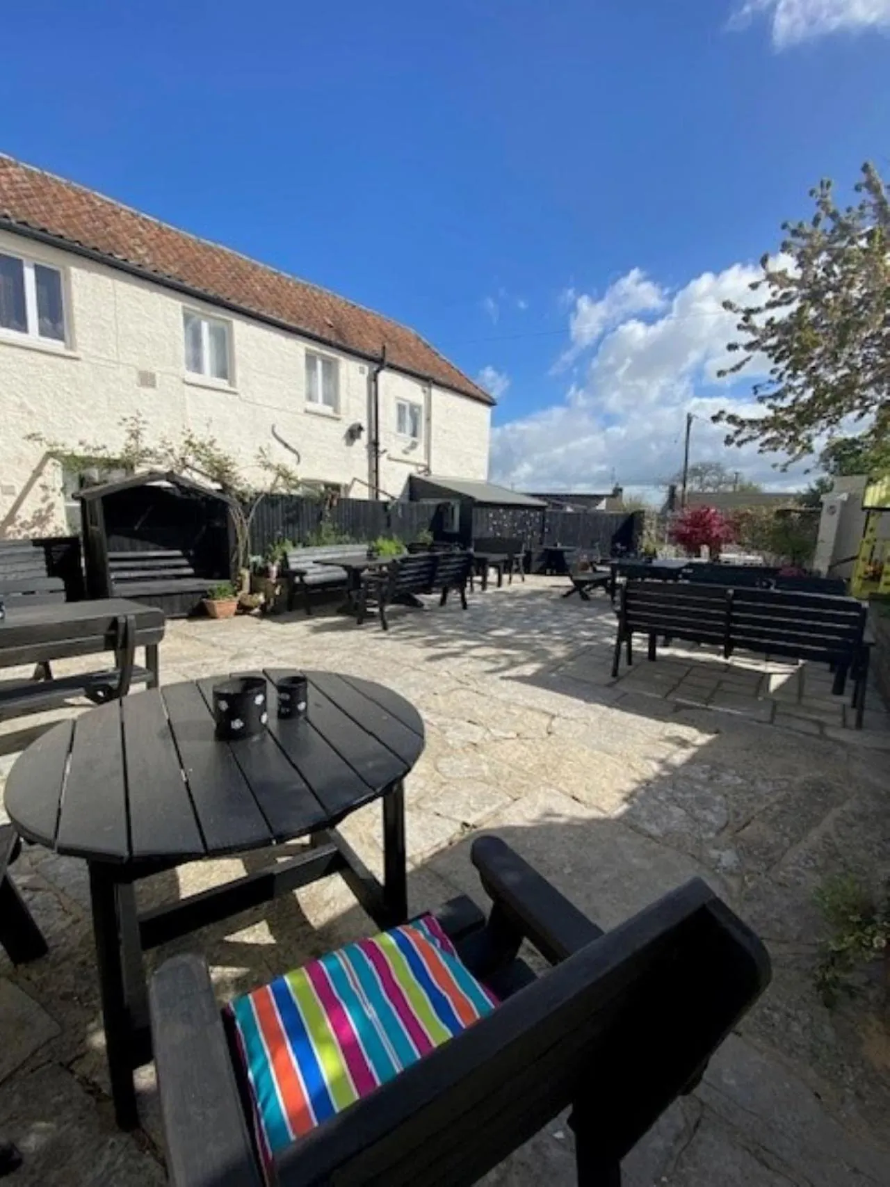 Garden in The Ilchester Arms Hotel, Ilchester Somerset