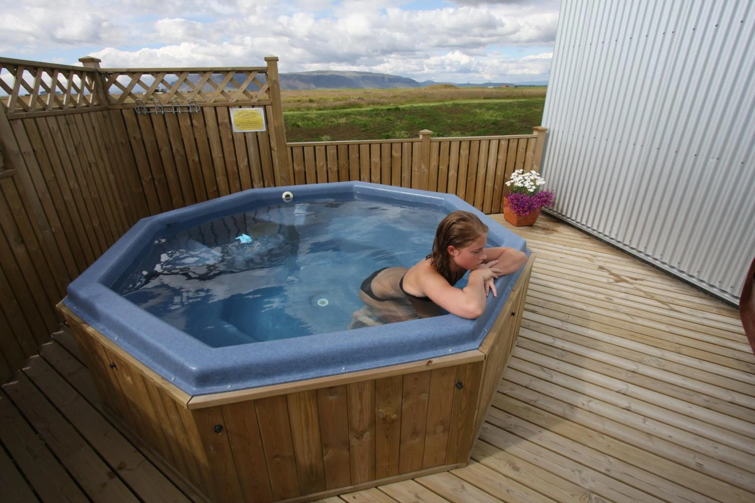 Hot Tub in Lambastadir Guesthouse