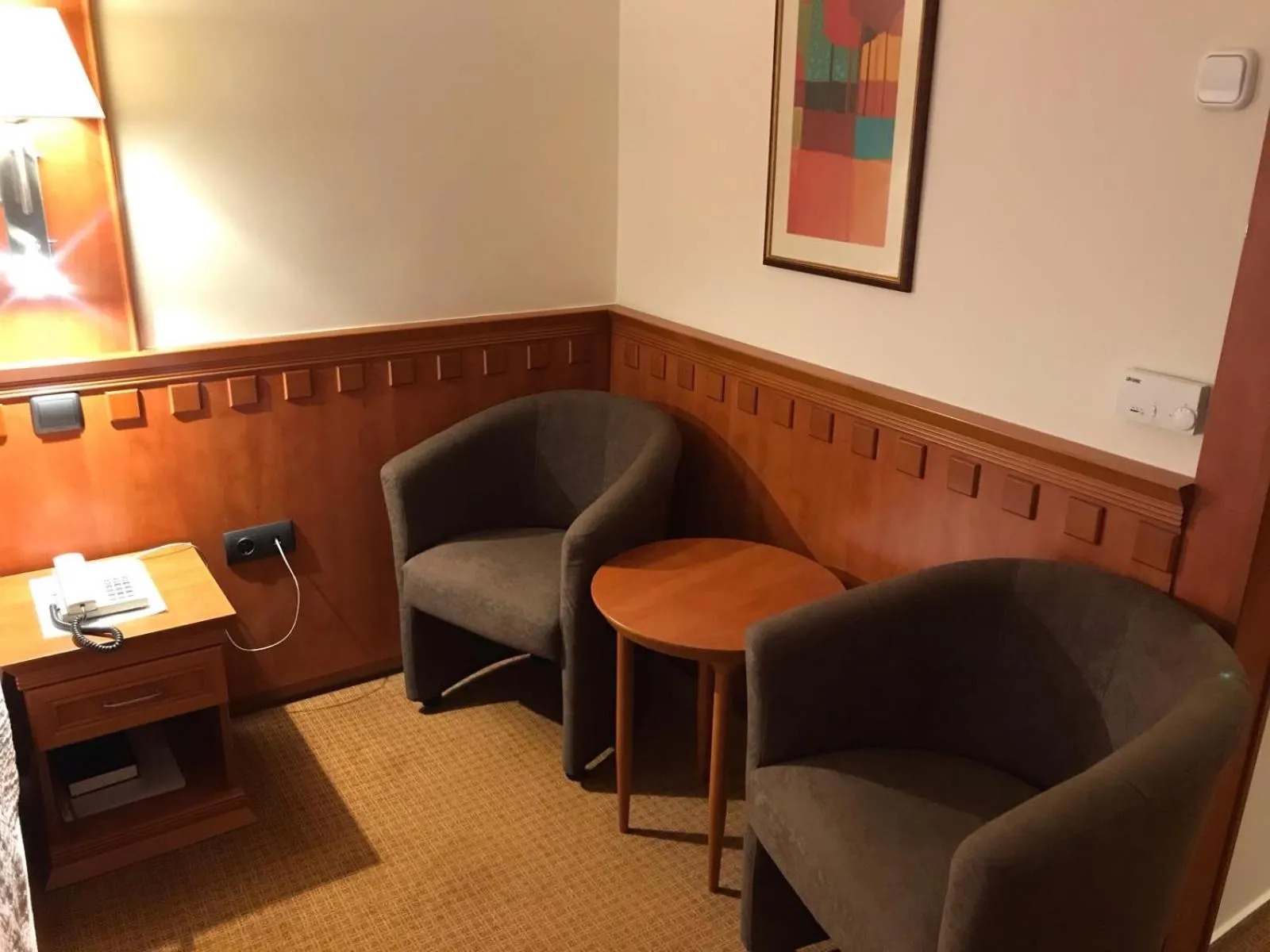 Seating area in Csipke Hotel