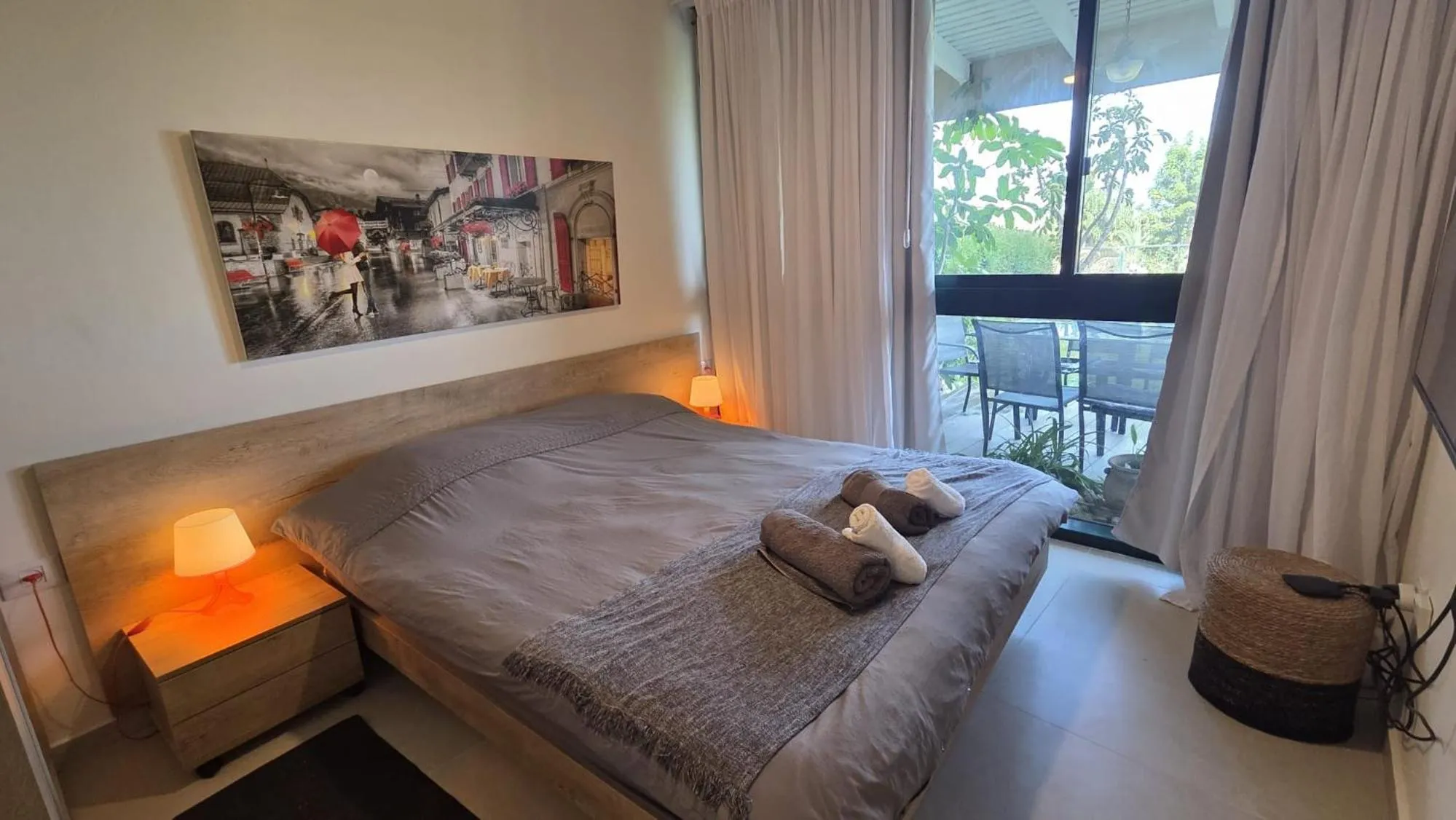 Bed in Neot Golf Caesarea Garden Apartment