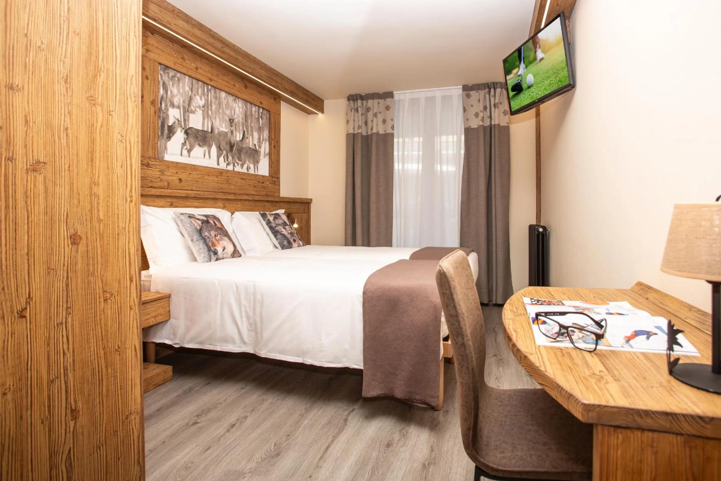 Bed in Hotel Meublé Furggen