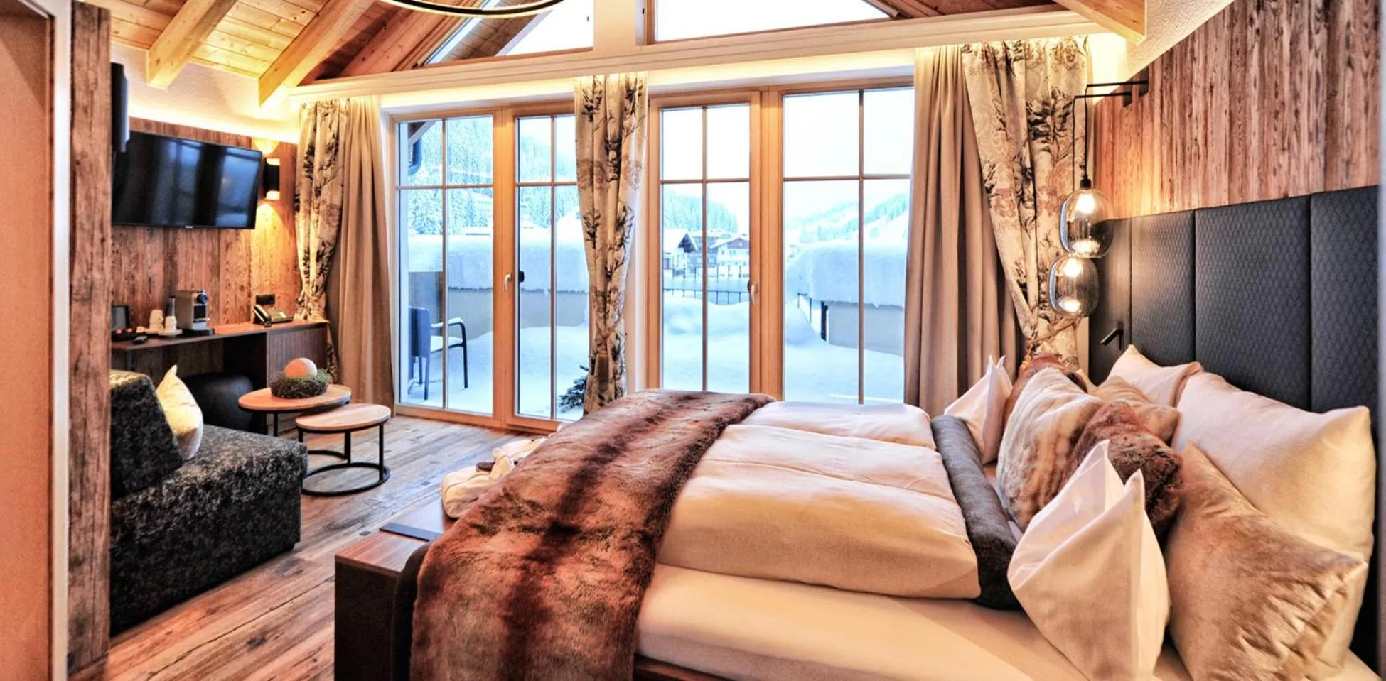 Bed in Salnerhof Superior Lifestyle Resort