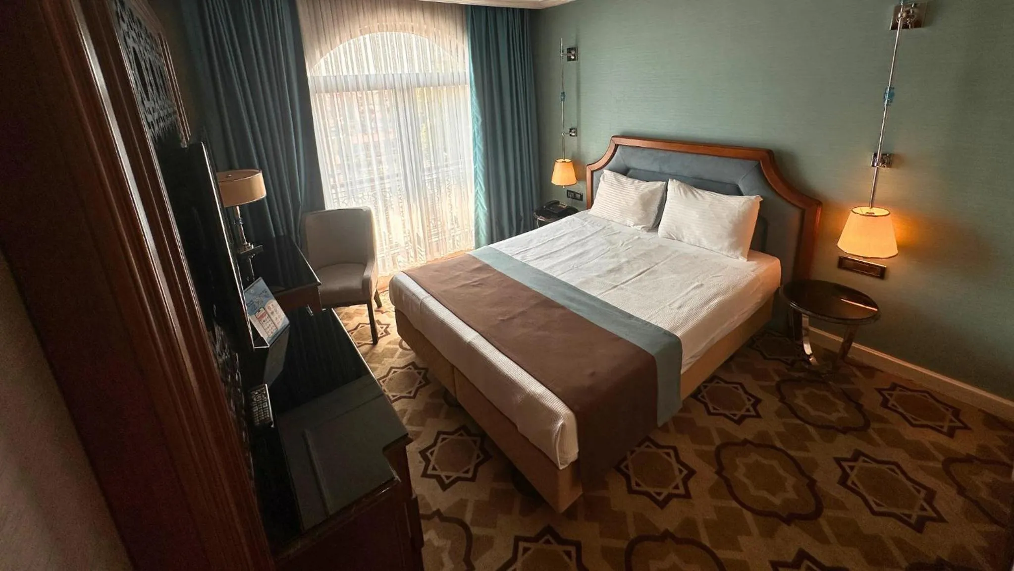 Bed in Grand Durmaz Hotel