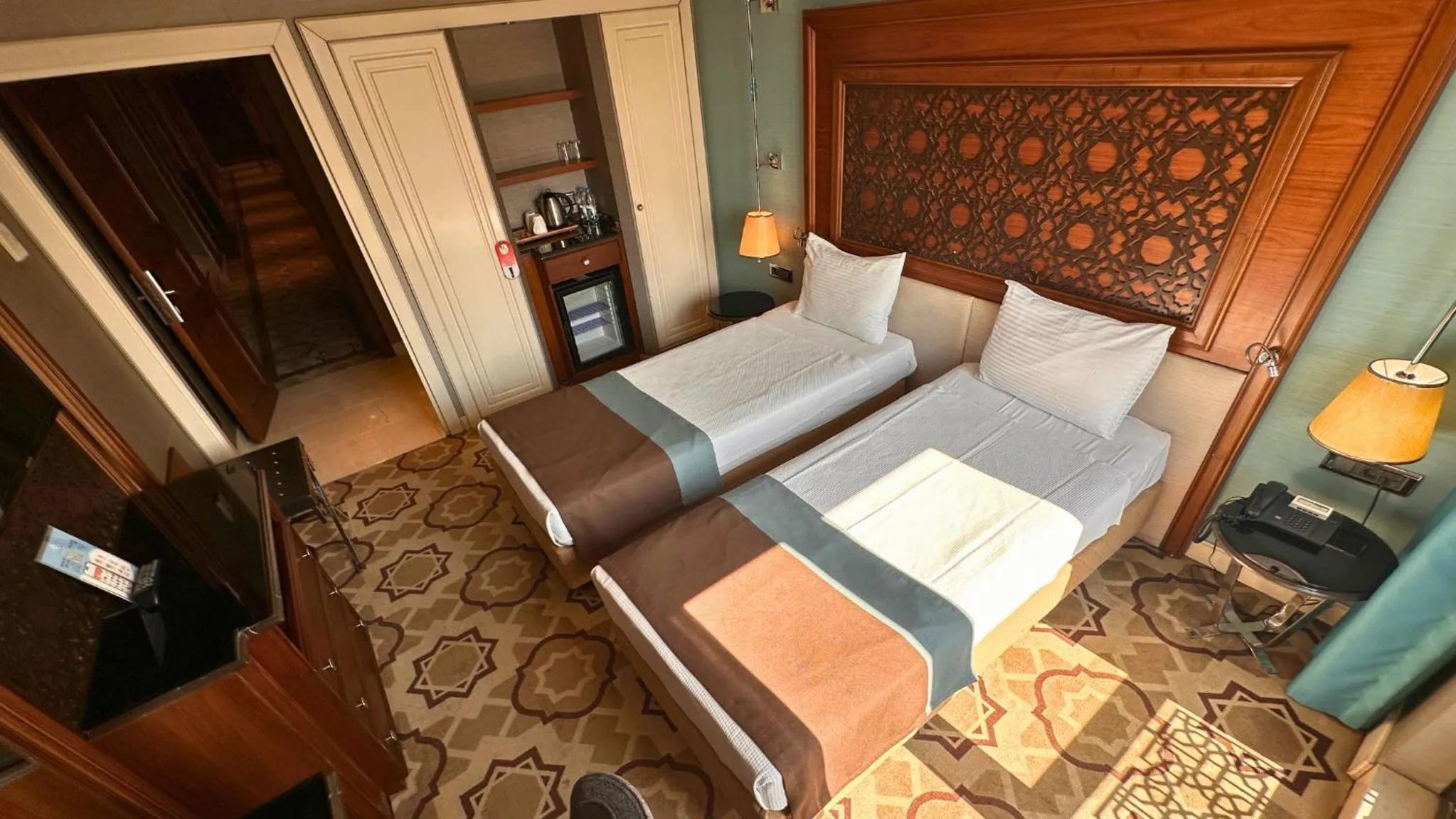 Bed in Grand Durmaz Hotel