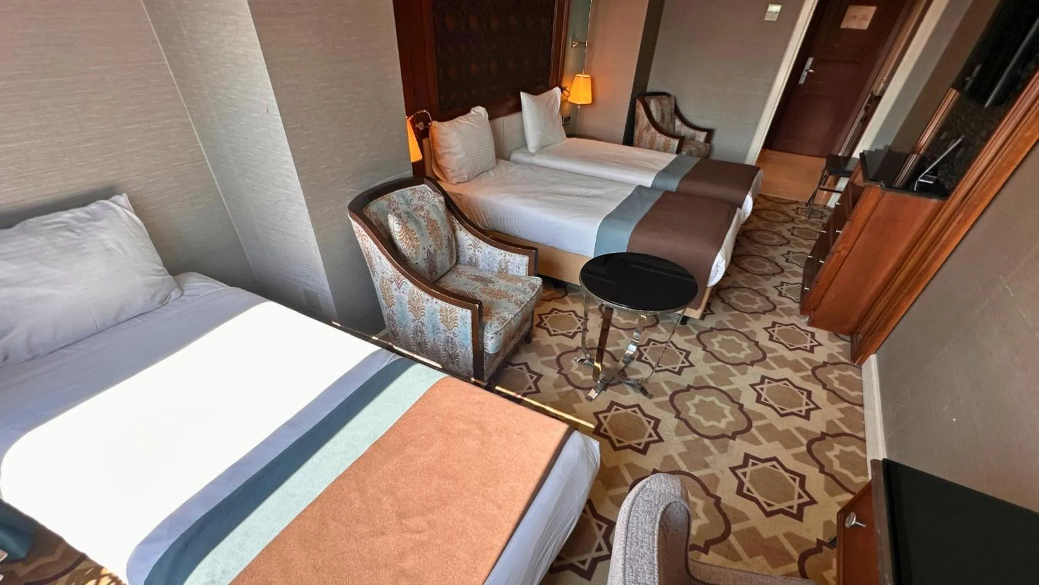 Bed in Grand Durmaz Hotel