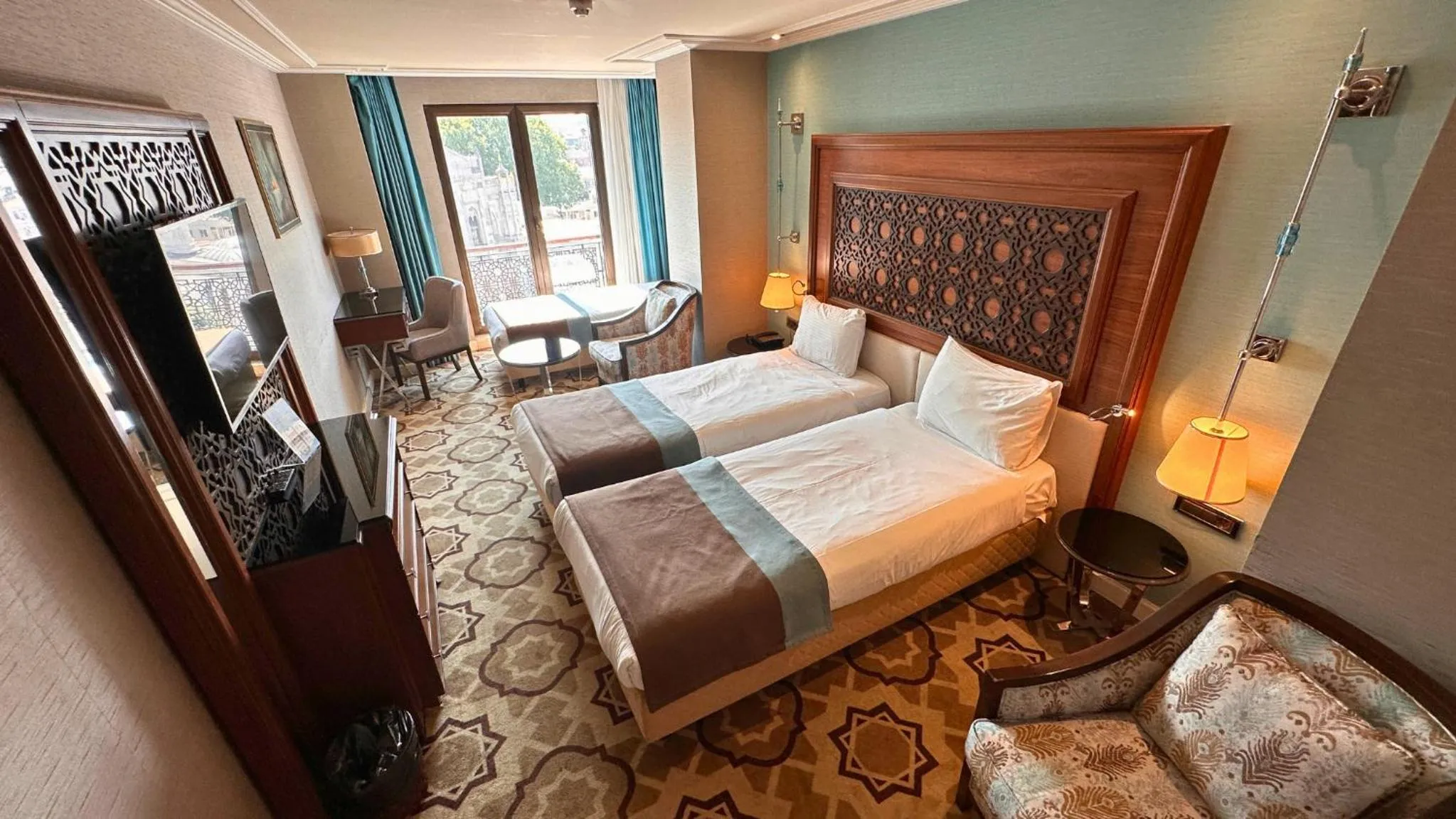 Bed in Grand Durmaz Hotel