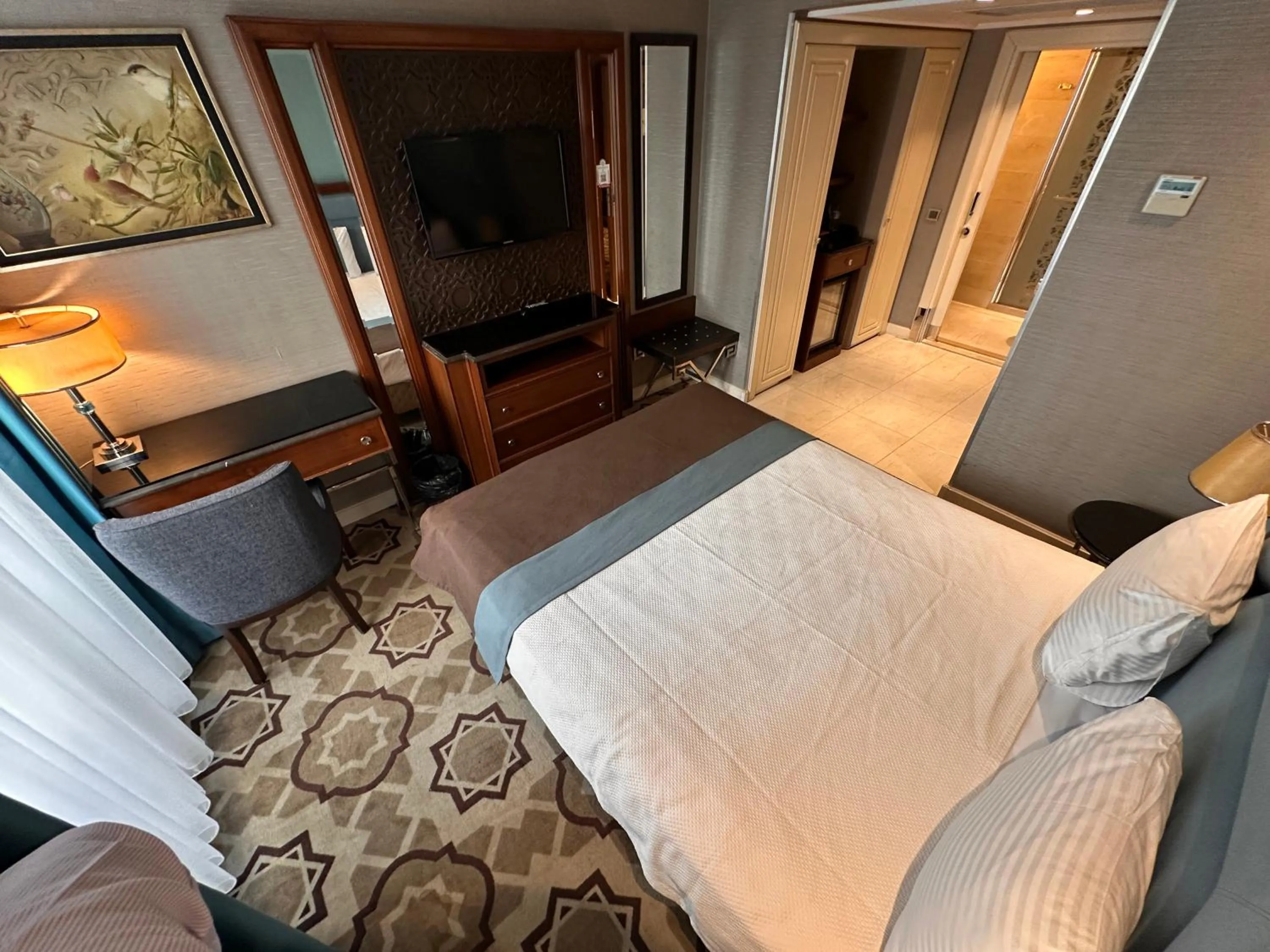 Bed in Grand Durmaz Hotel