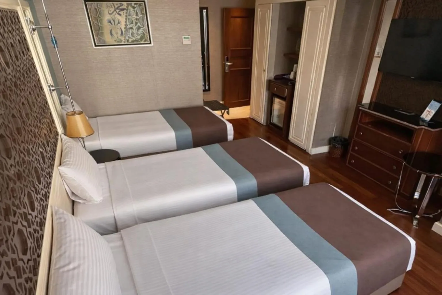 Bed in Grand Durmaz Hotel