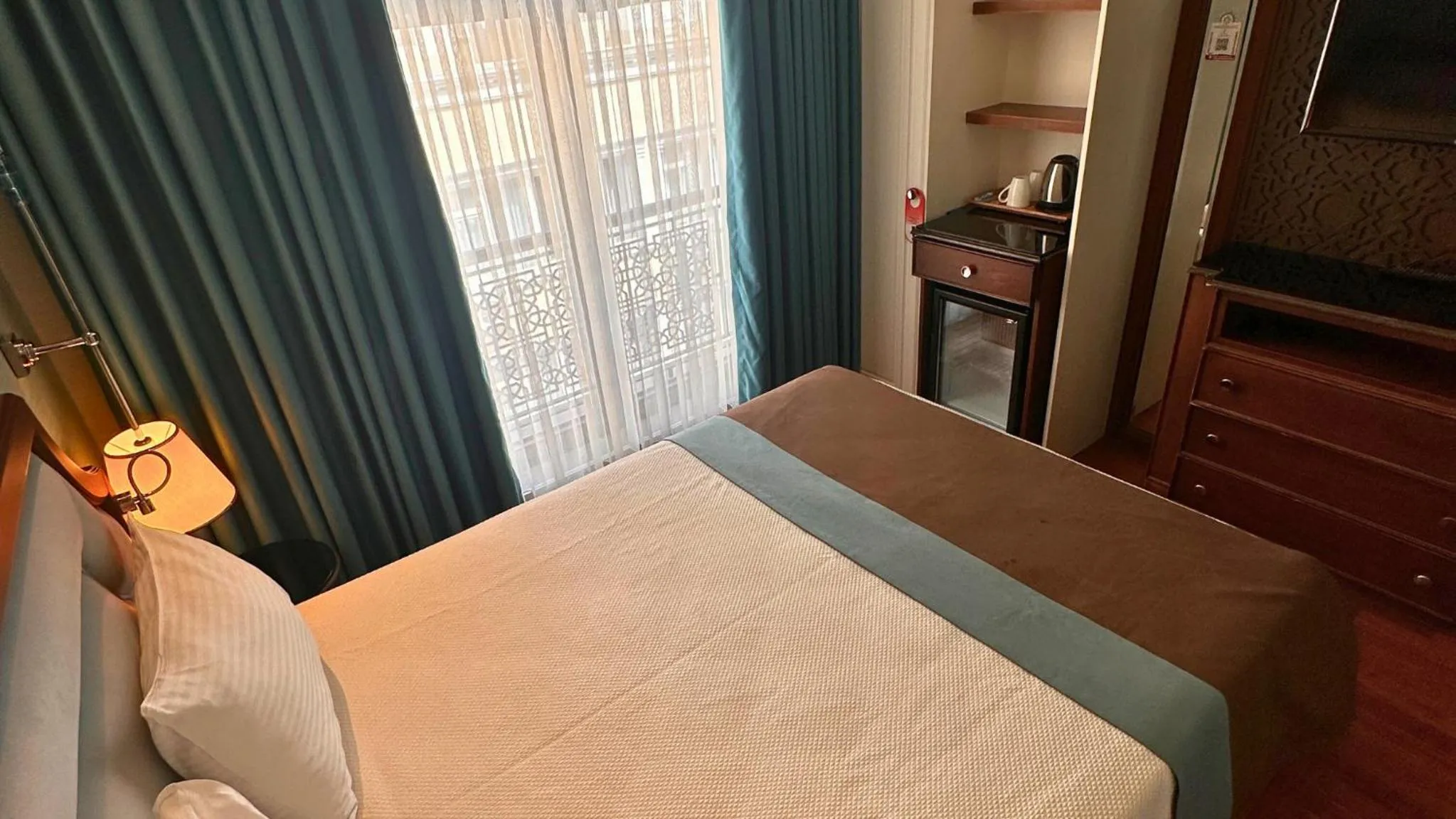 Bed in Grand Durmaz Hotel