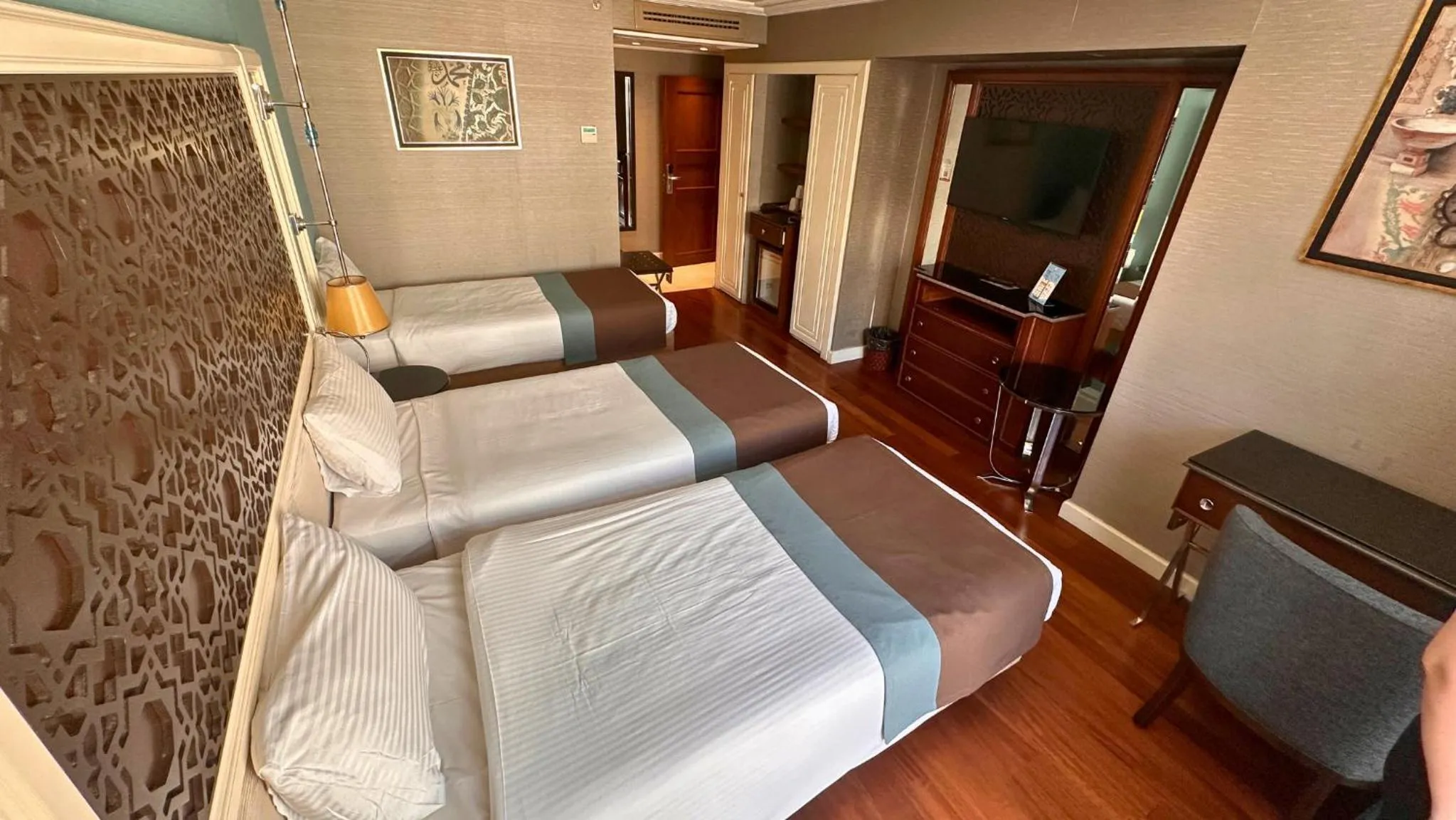 Bed in Grand Durmaz Hotel