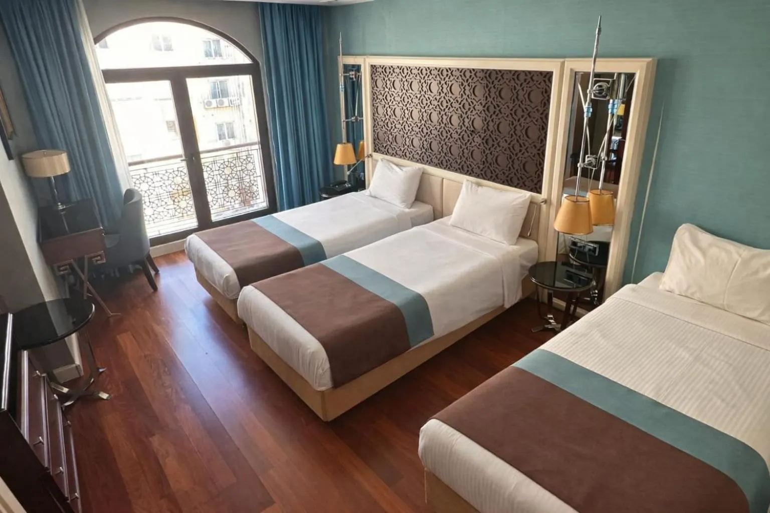 Bed in Grand Durmaz Hotel