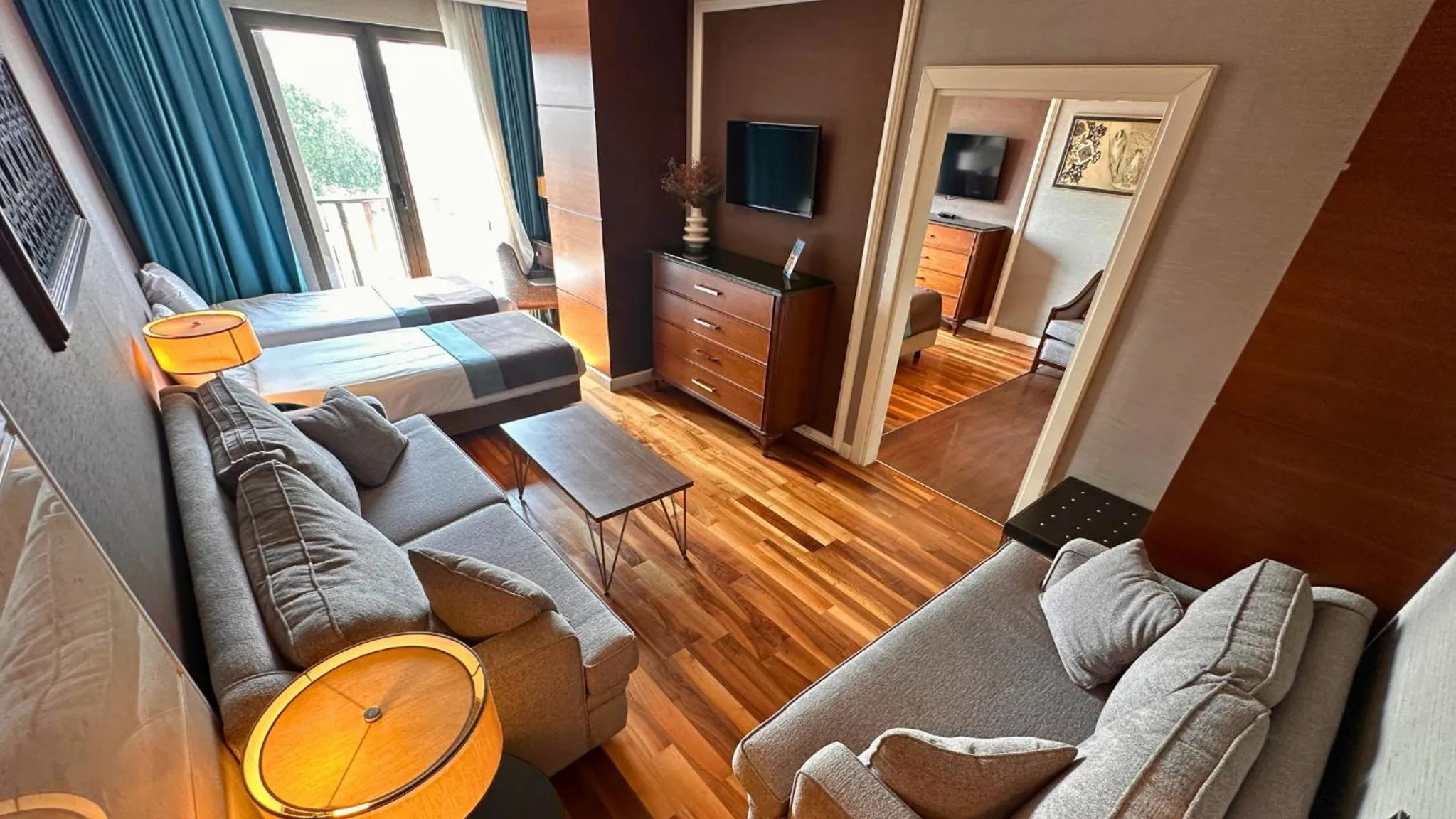 Bed in Grand Durmaz Hotel