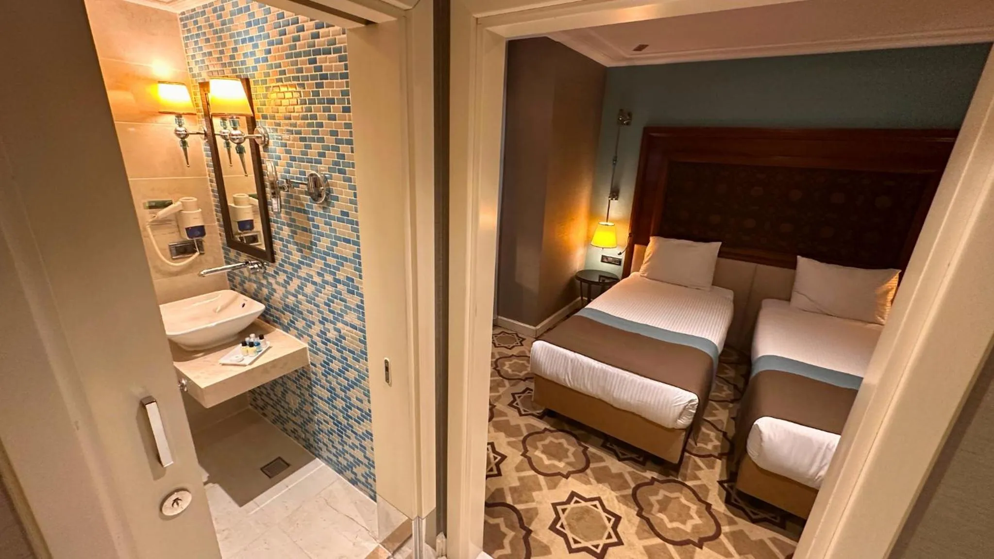 Bed in Grand Durmaz Hotel