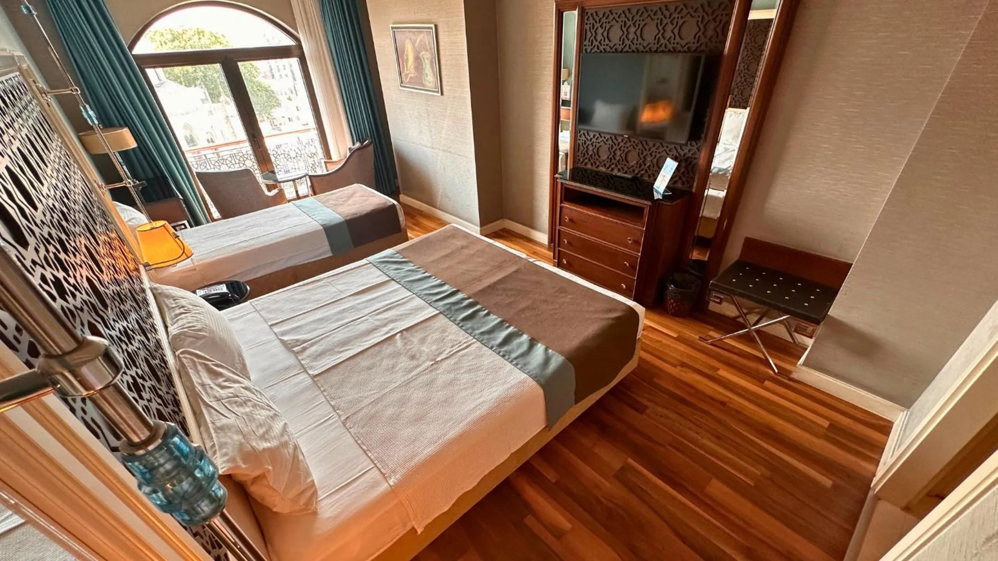 Bed in Grand Durmaz Hotel