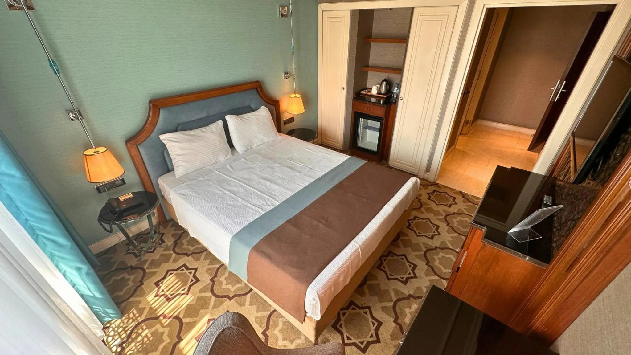 Bed in Grand Durmaz Hotel