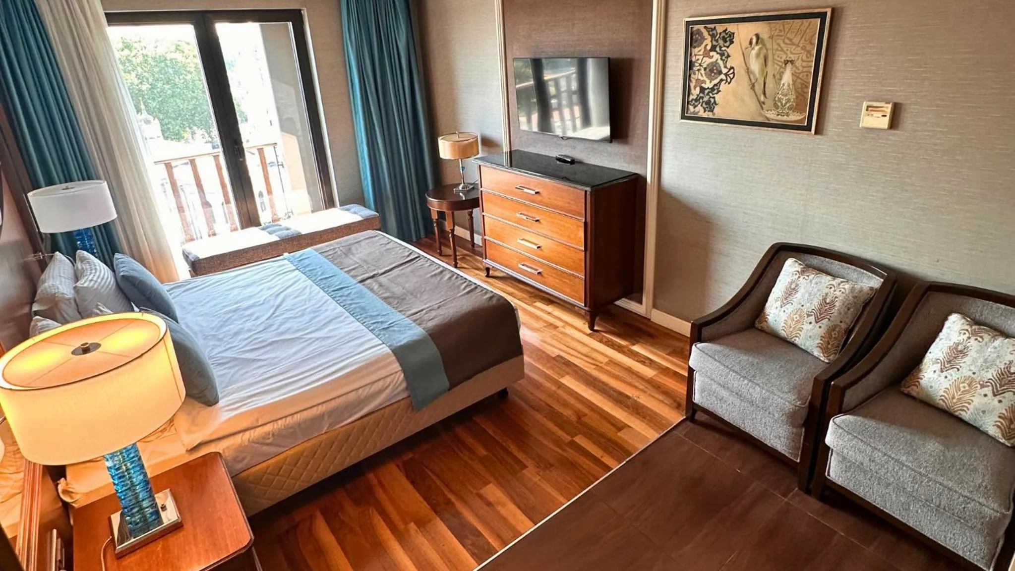 Bed in Grand Durmaz Hotel