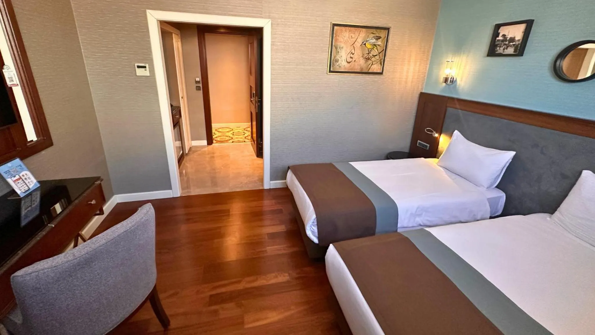 Bed in Grand Durmaz Hotel