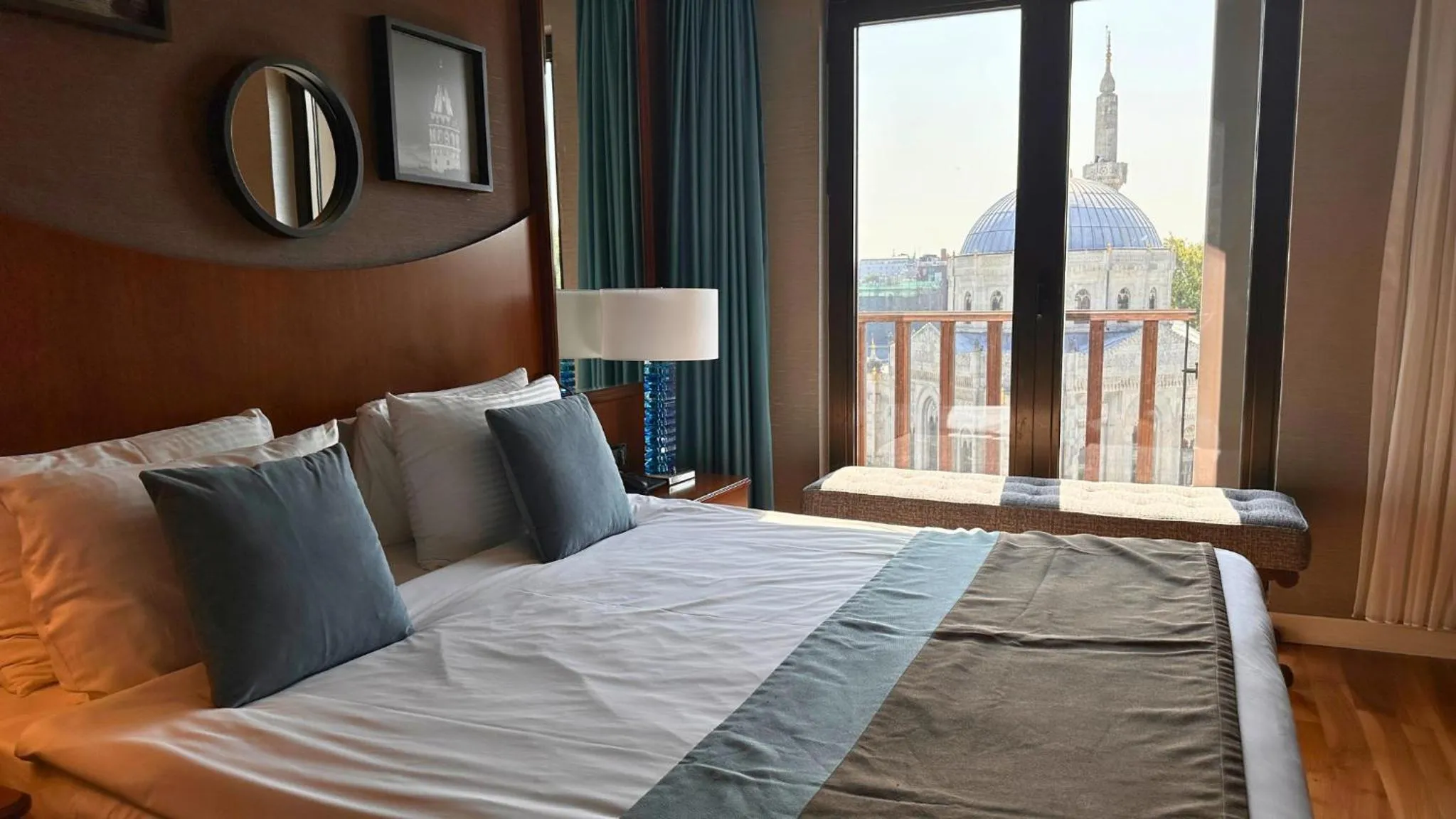 Bed in Grand Durmaz Hotel