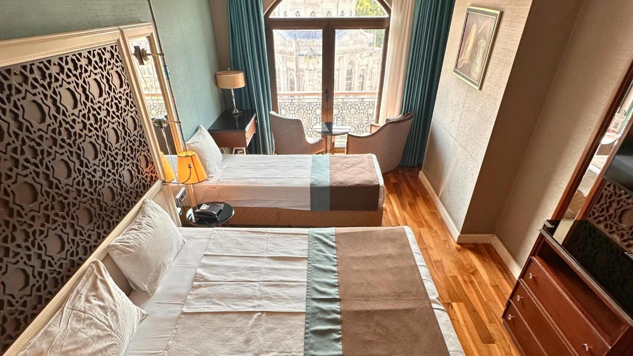 Bed in Grand Durmaz Hotel