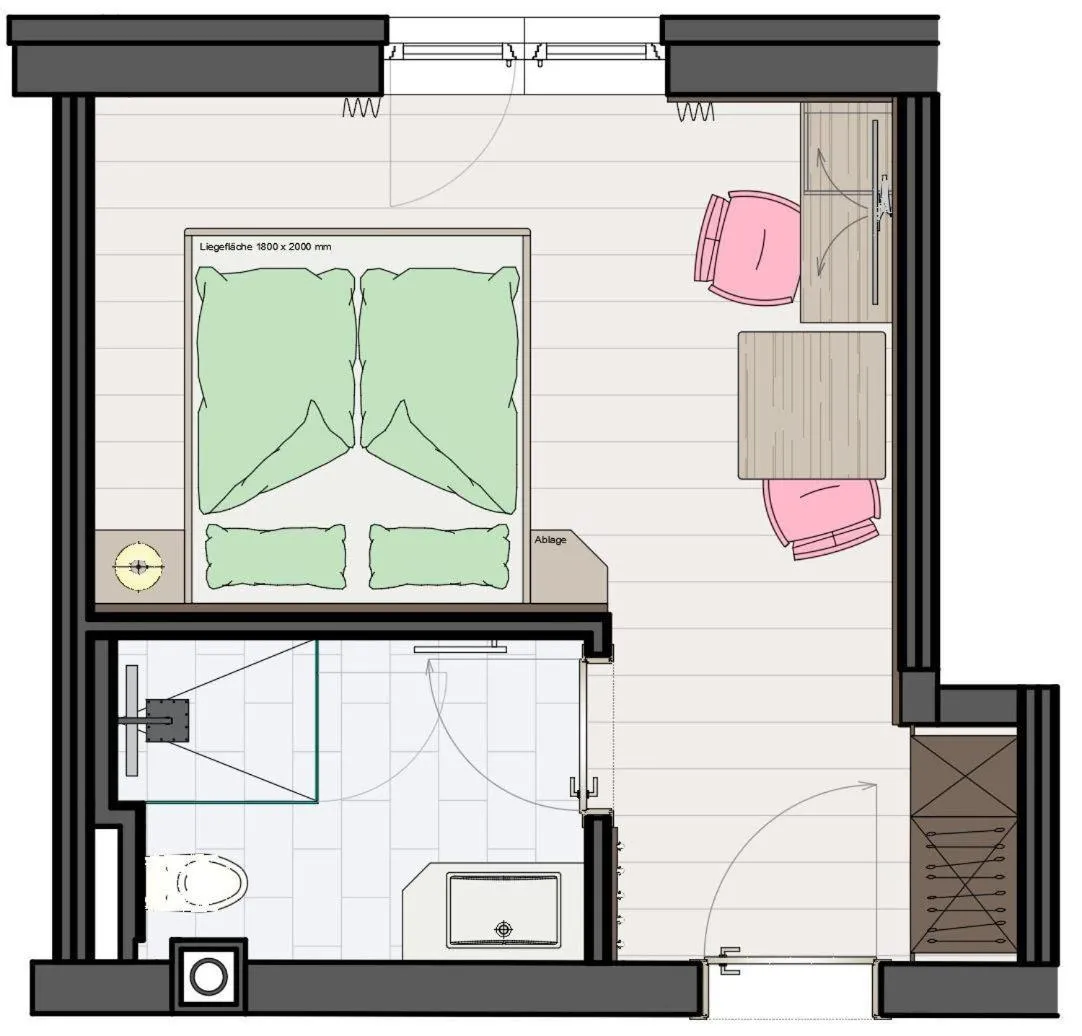 Double Room with Shower - single occupancy in Pension-Appartement Sonnwend