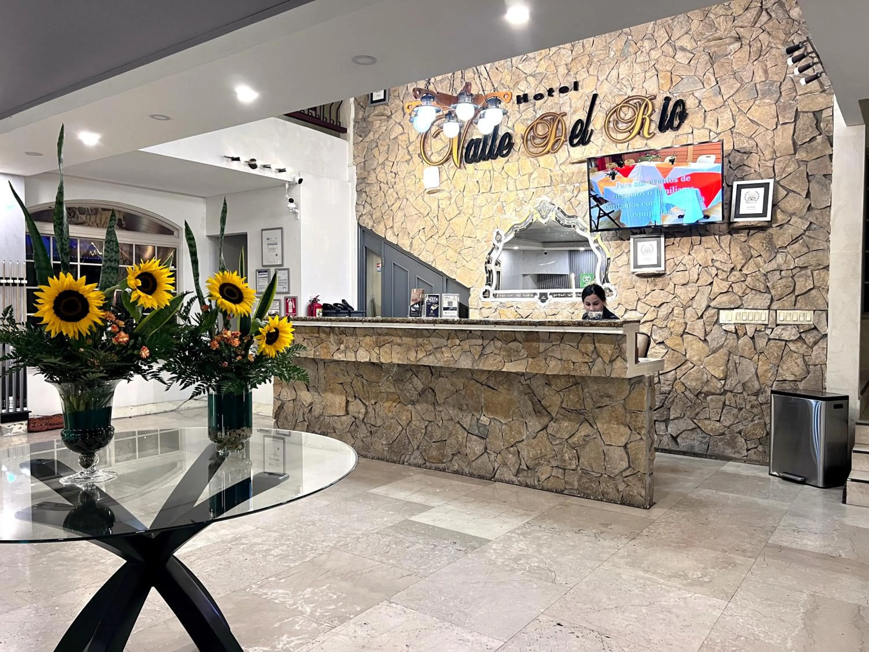 Lobby or reception in Hotel Valle del Rio