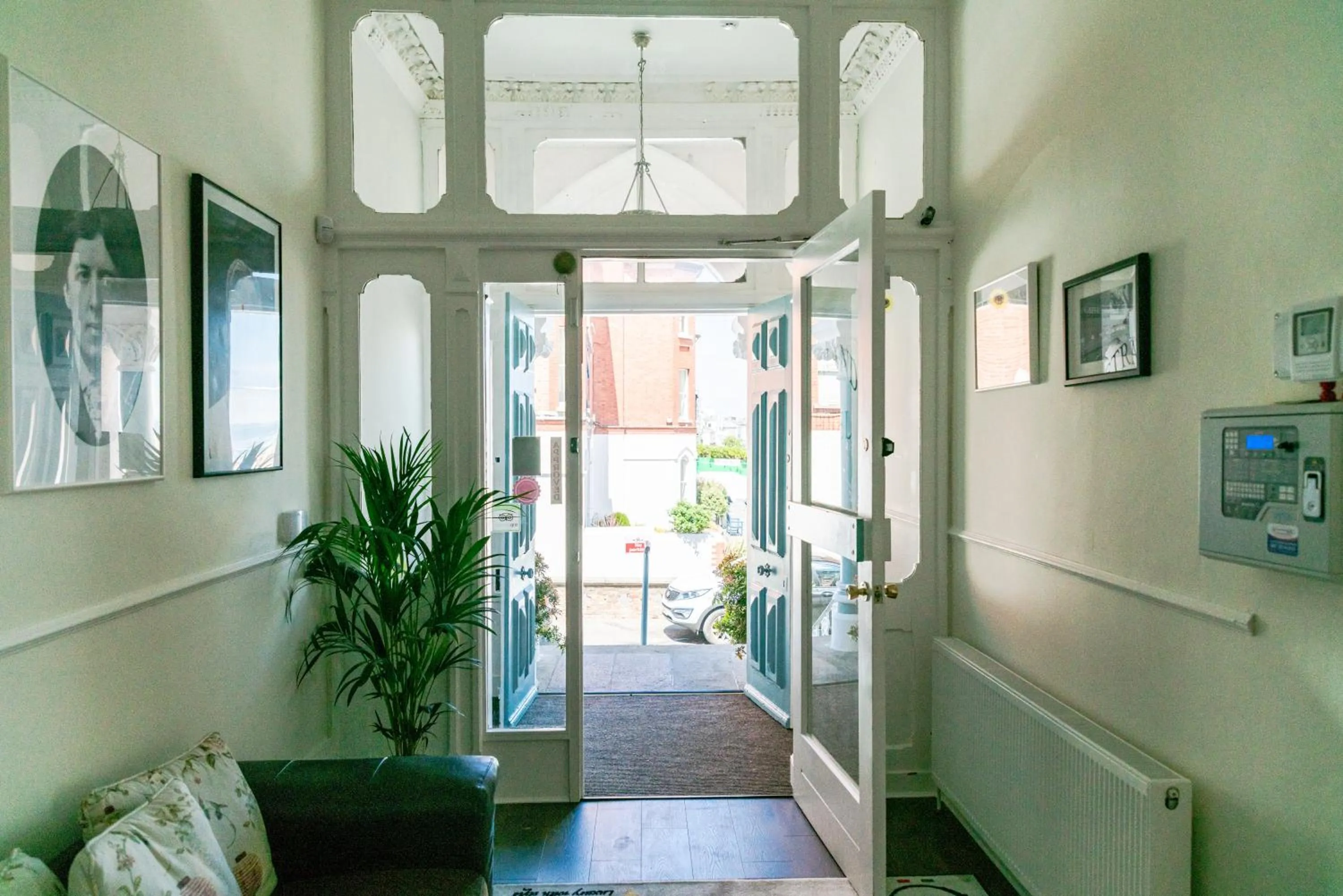 Facade/entrance in The Strand Hotel, the former residence of Oscar Wilde