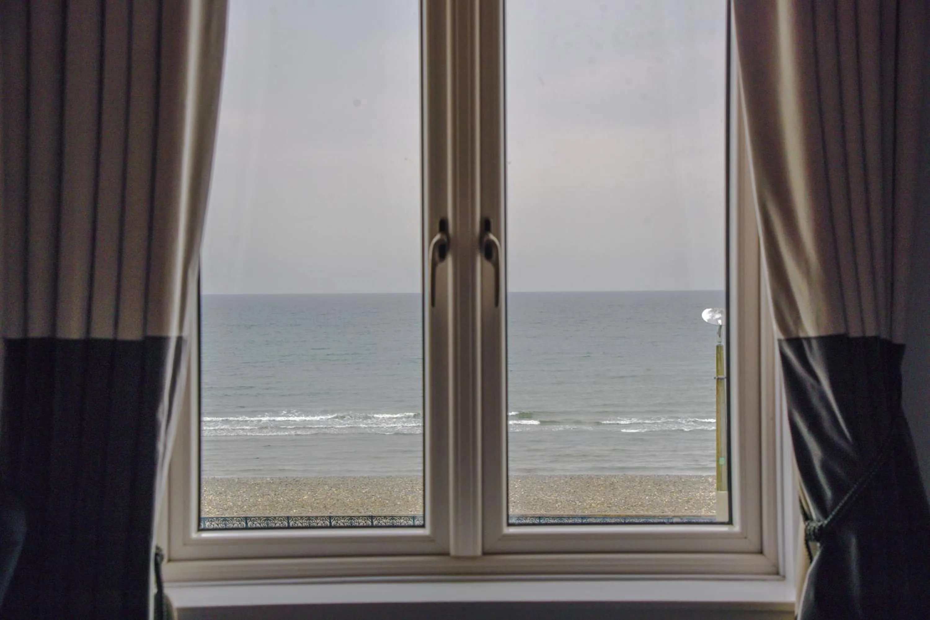 Sea view in The Strand Hotel, the former residence of Oscar Wilde