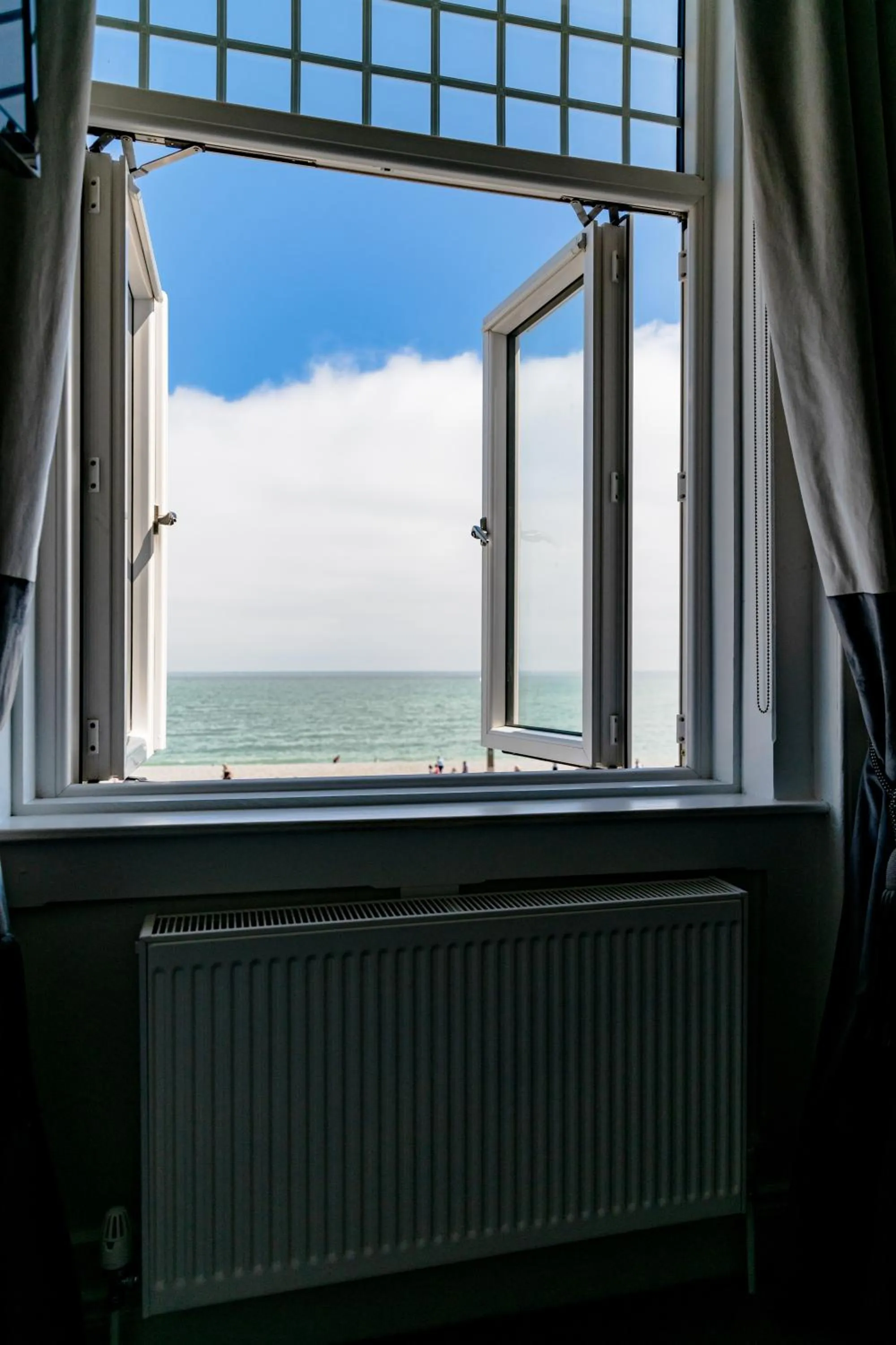 Sea view in The Strand Hotel, the former residence of Oscar Wilde