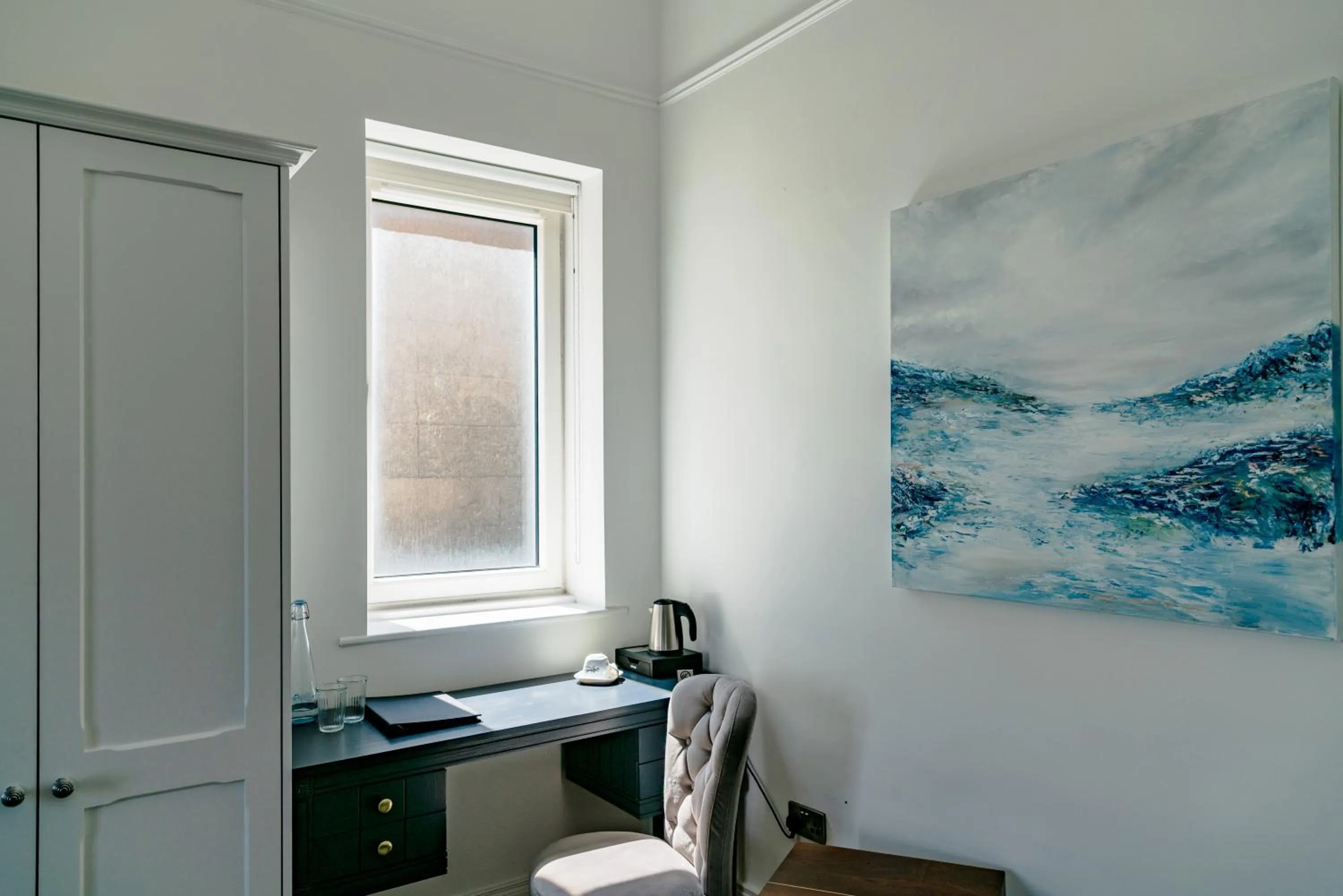 hair dresser in The Strand Hotel, the former residence of Oscar Wilde