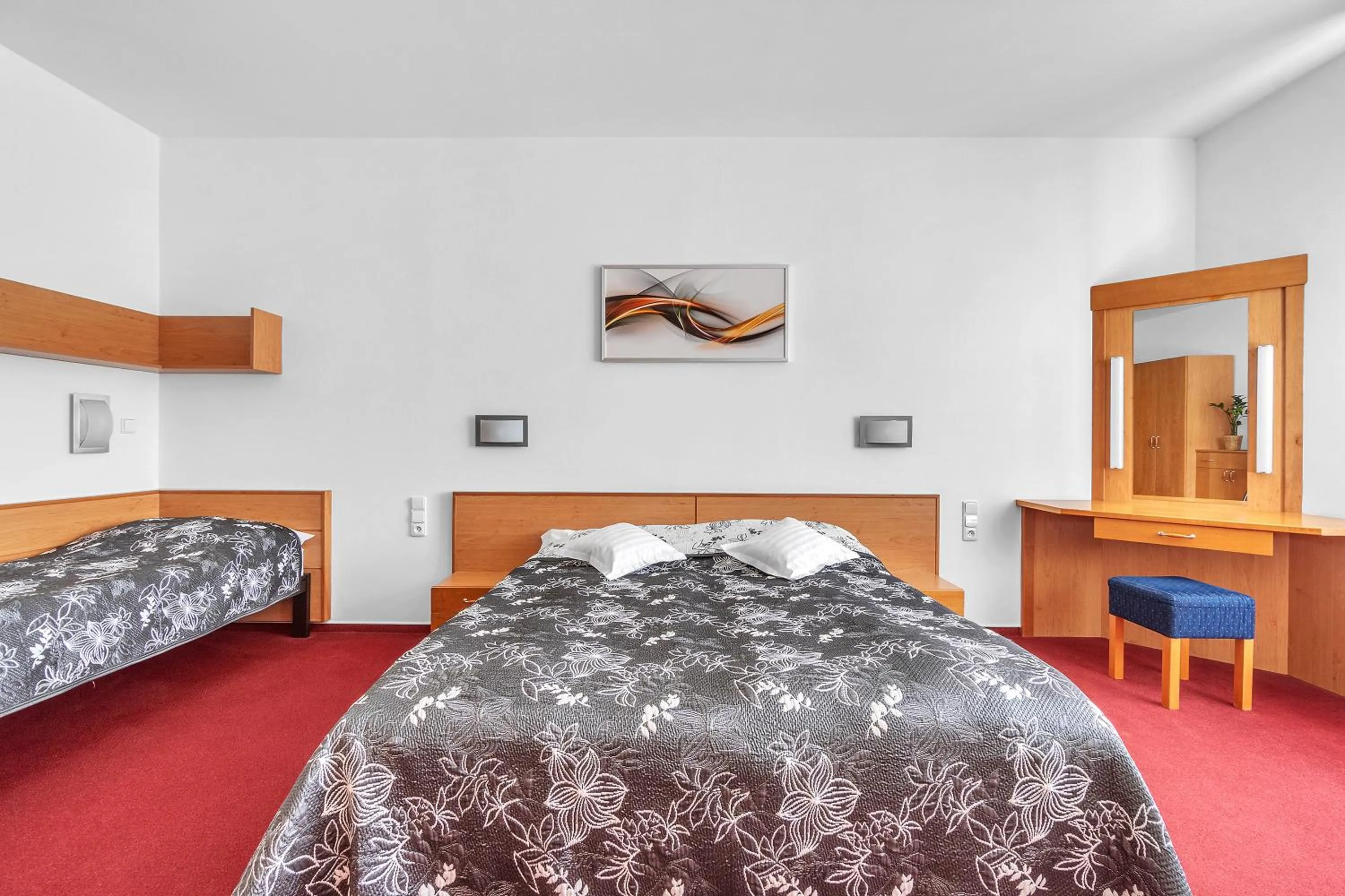 Bed in Hotel Za Vodou