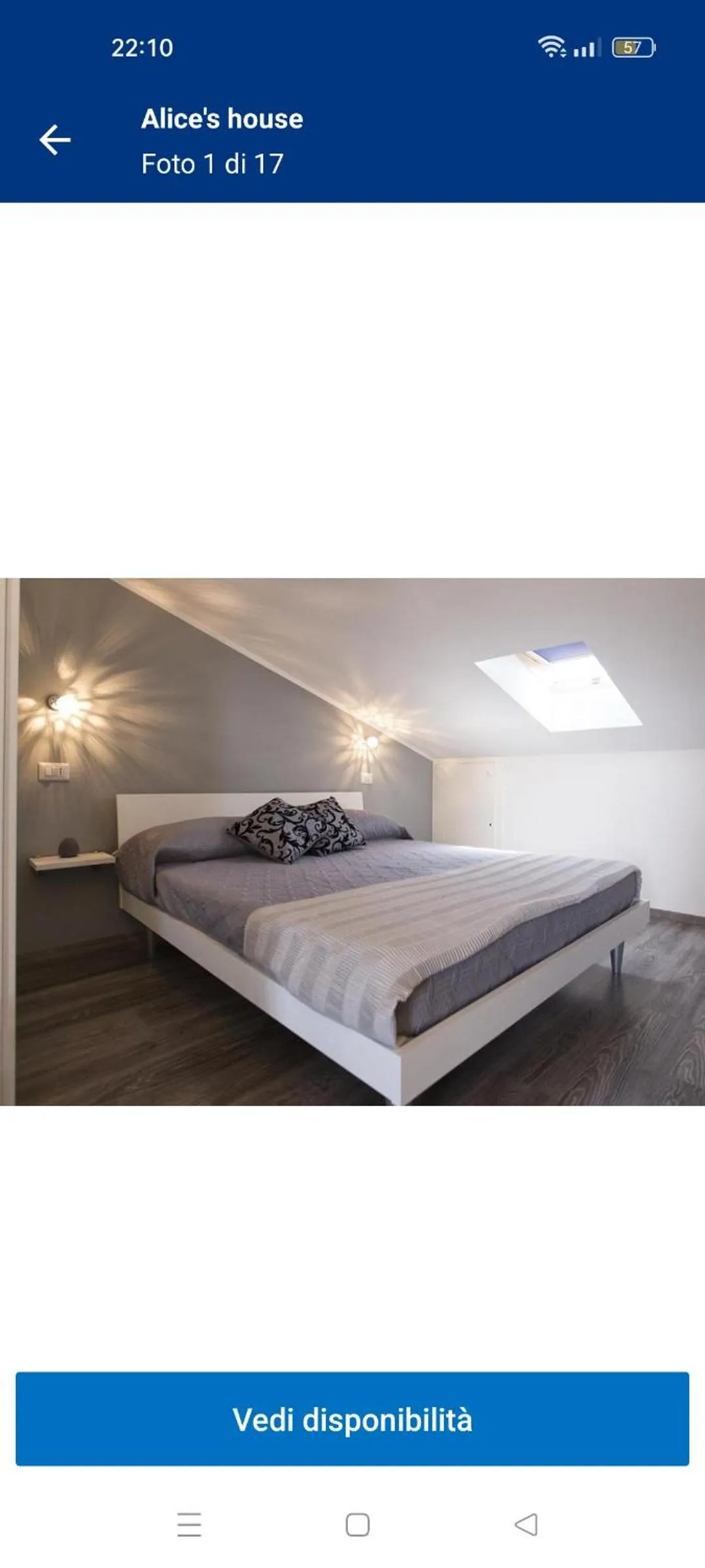 Bed in Alice's house