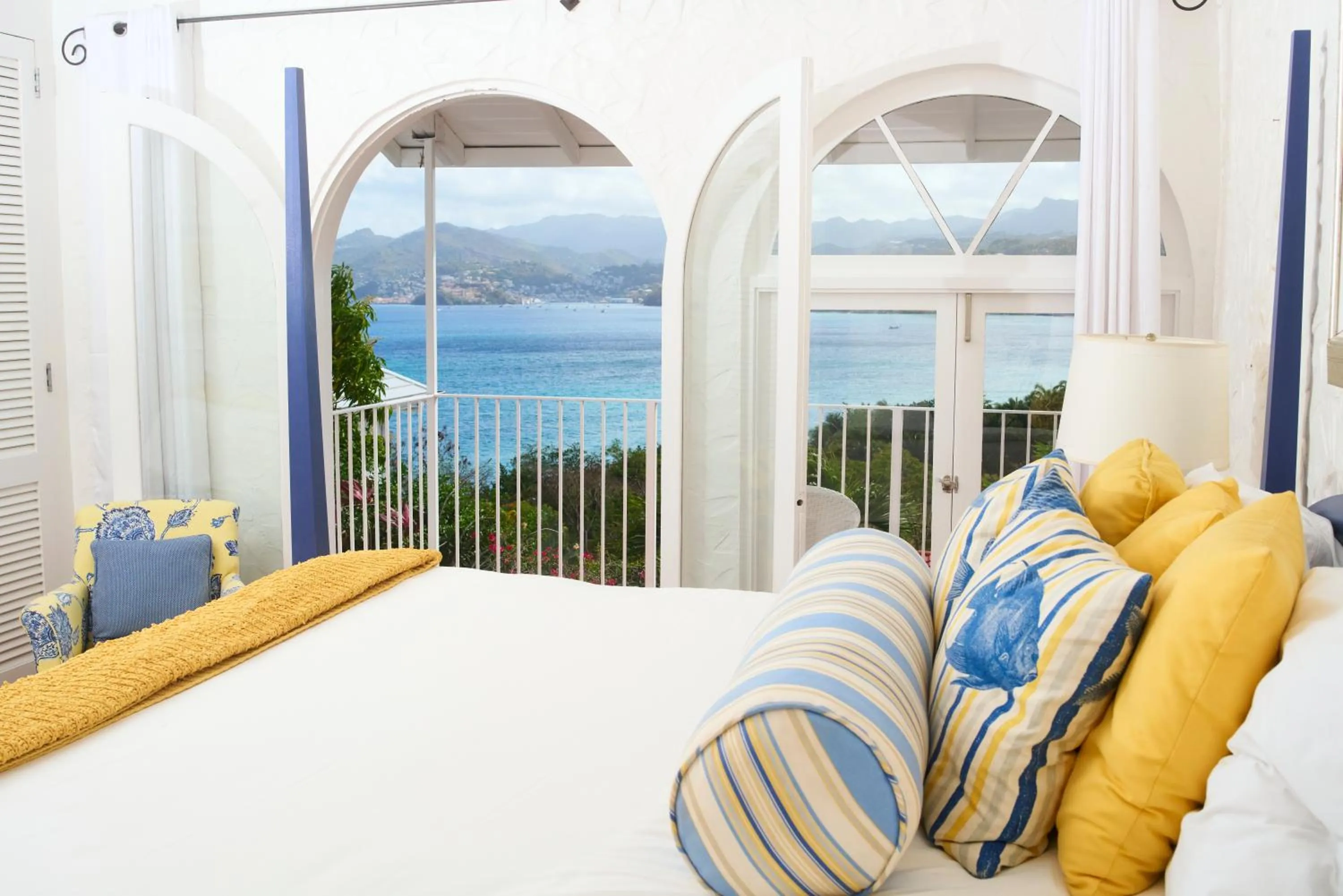 View (from property/room), Bed in Mount Cinnamon Beach & Wellness Resort