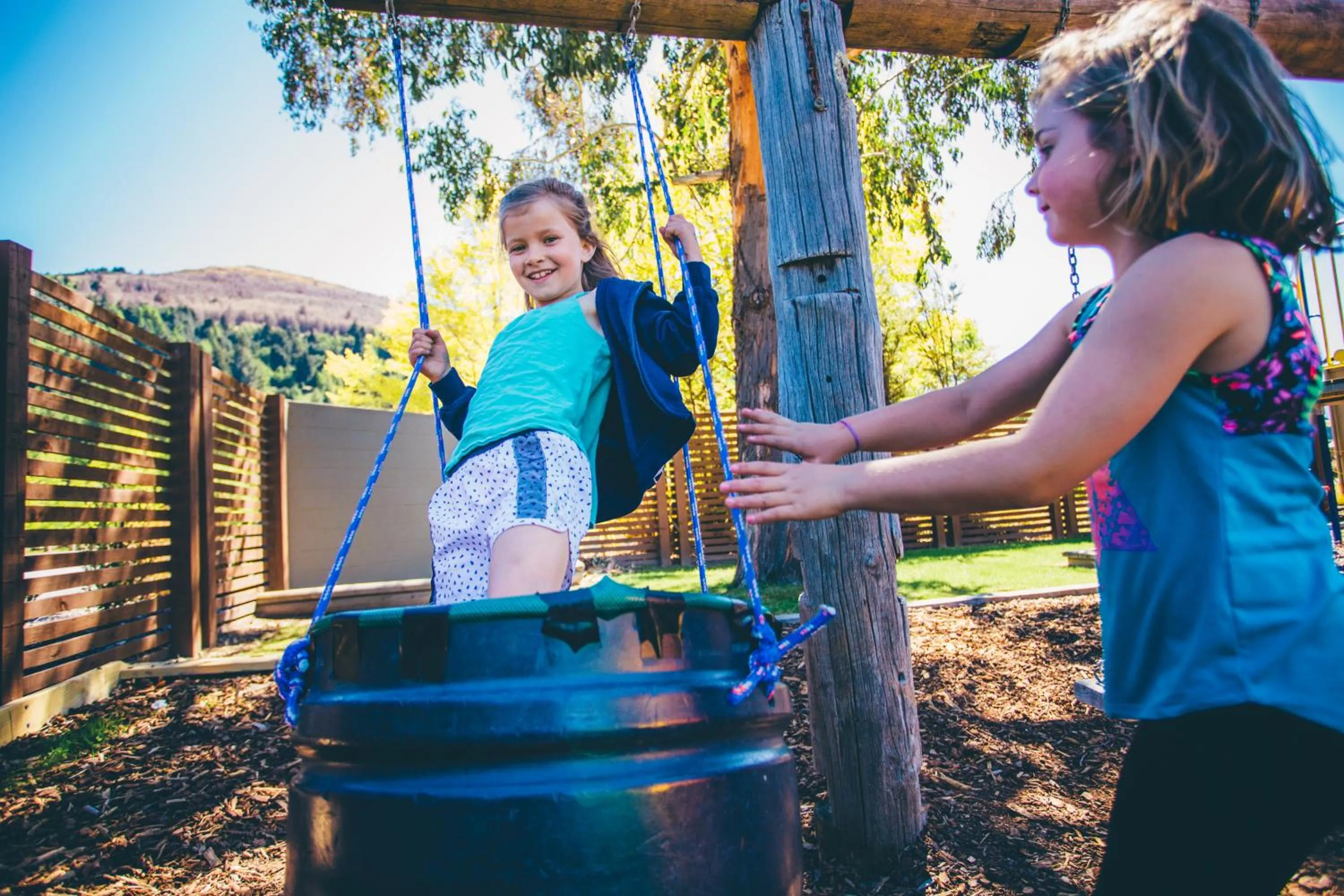 Children play ground in Queenstown Top 10 Holiday Park
