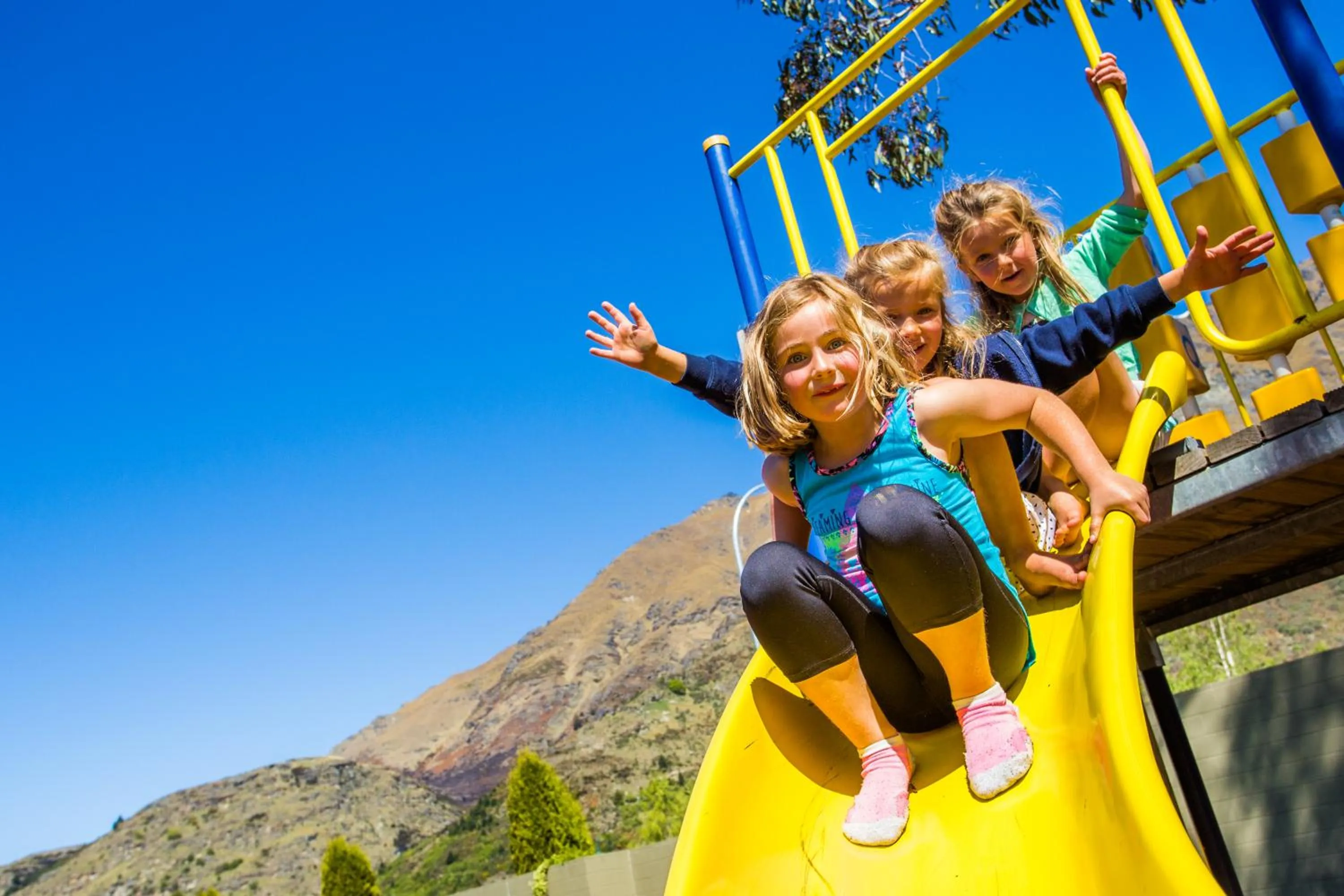 Children play ground in Queenstown Top 10 Holiday Park