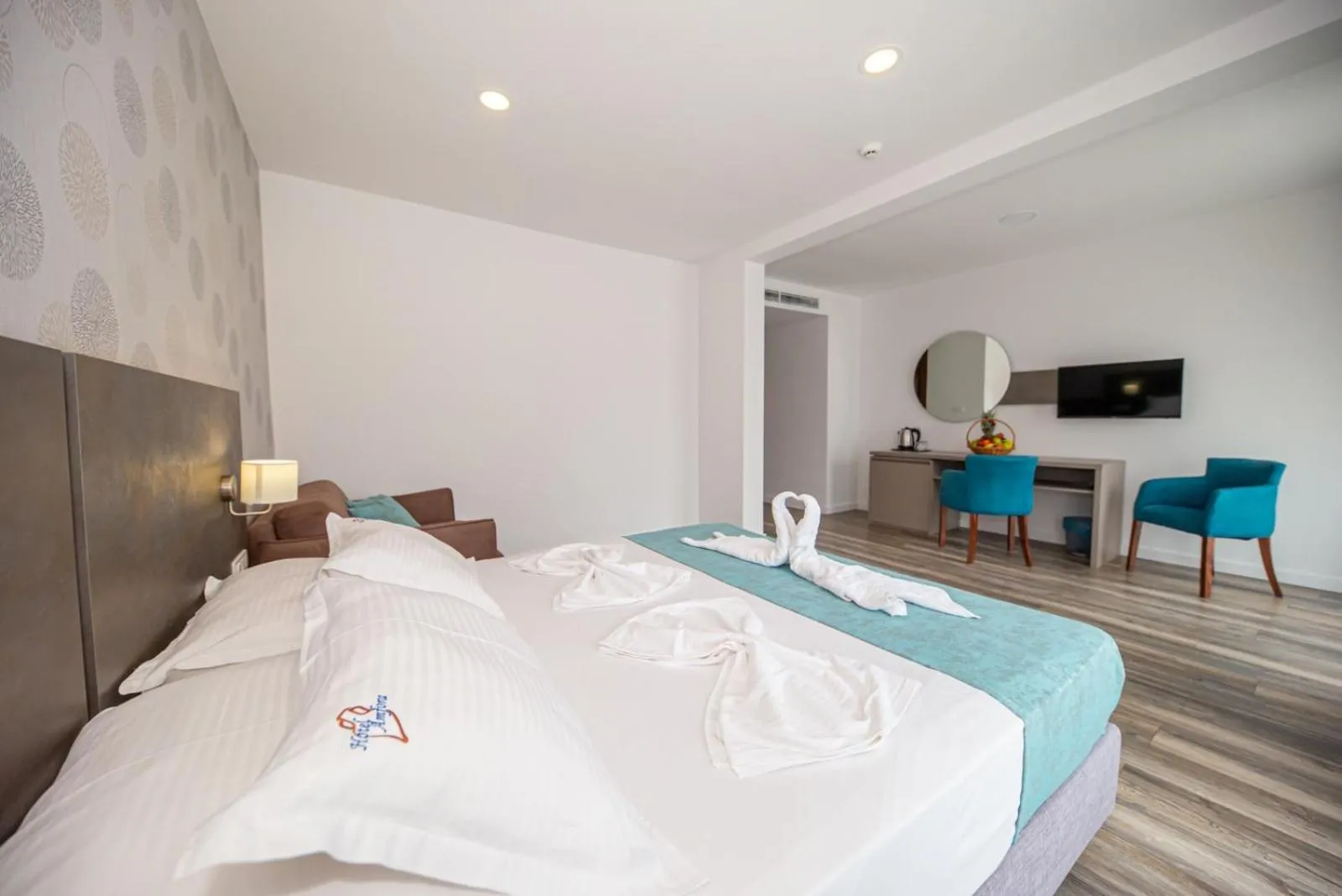 Bed in B&B Amfora