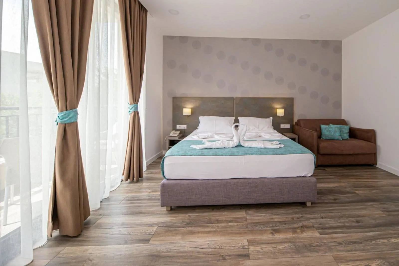 Bed in B&B Amfora