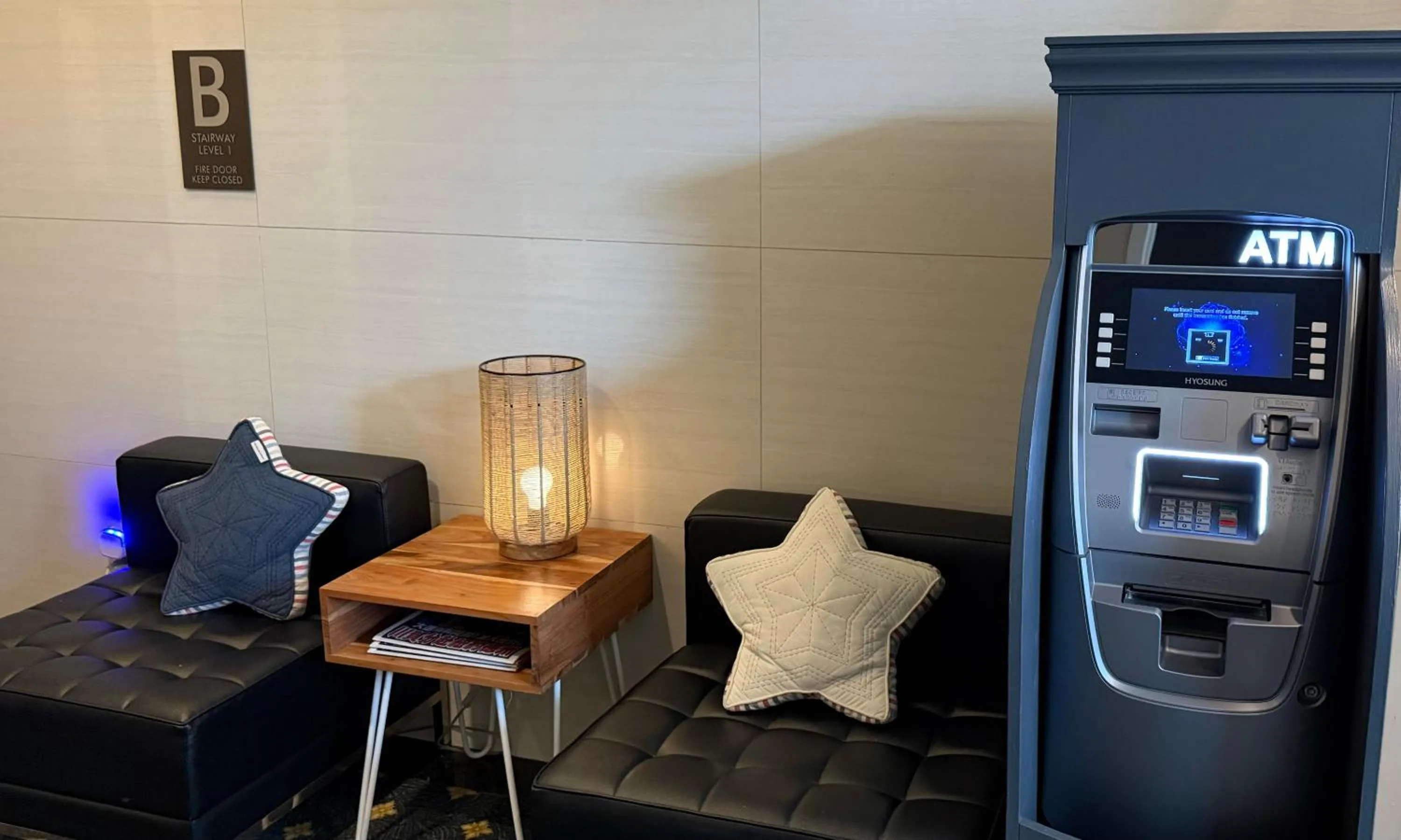 Seating area in Madison LES Hotel