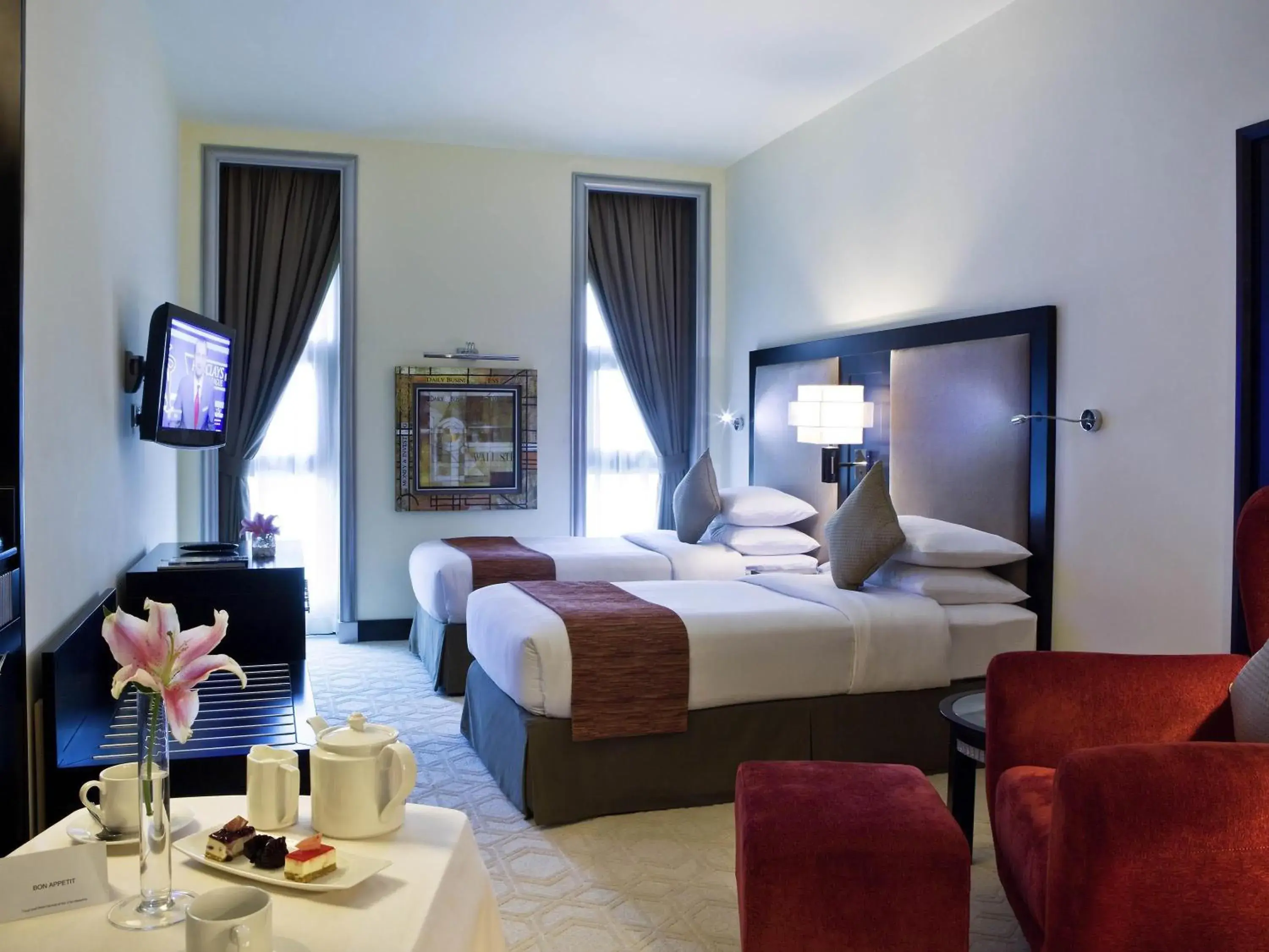 Bedroom, Bed in Mercure Gold Hotel Jumeirah Dubai by Accor Bedroom, Bed in Mercure Gold Hotel Jumeirah Dubai by Accor