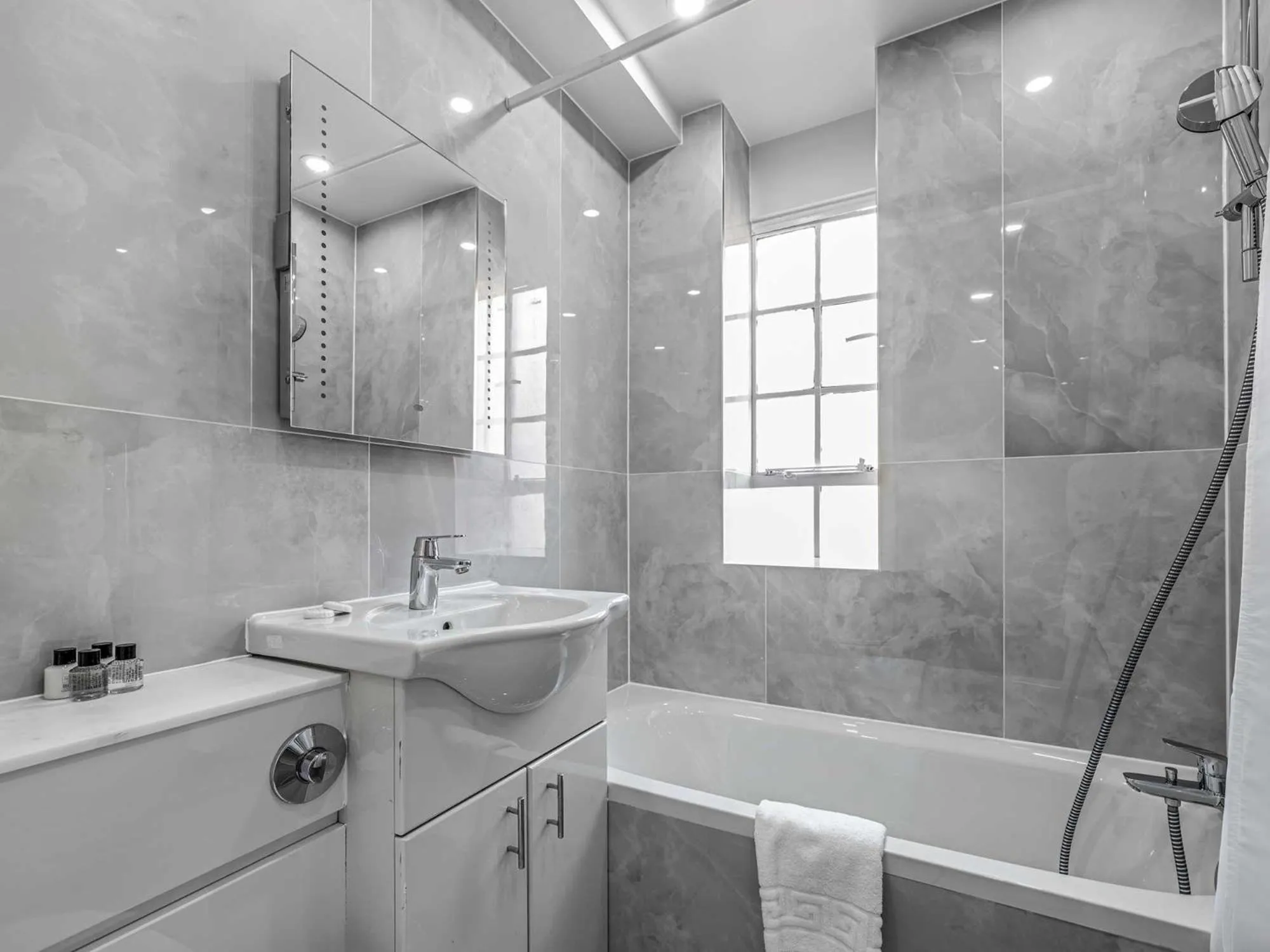 Shower in Chelsea Cloisters Serviced Apartments
